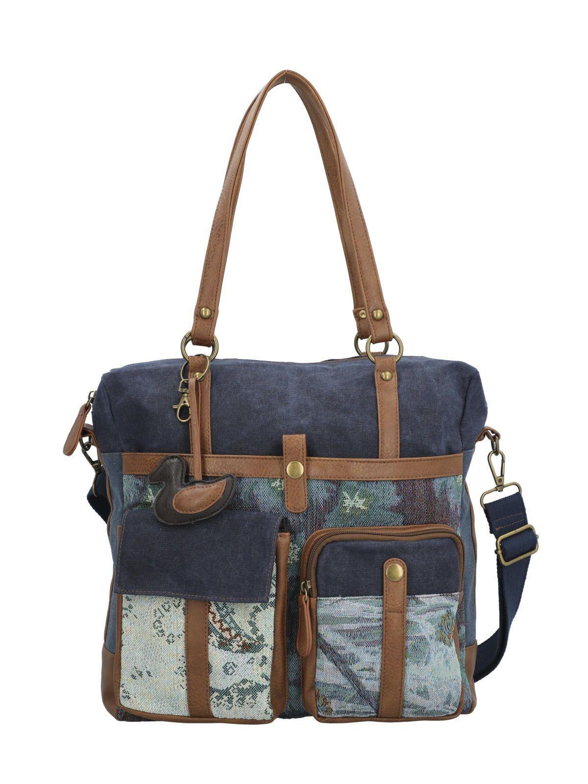 Cartera Textil Mujer Atzi Bag Azul-5