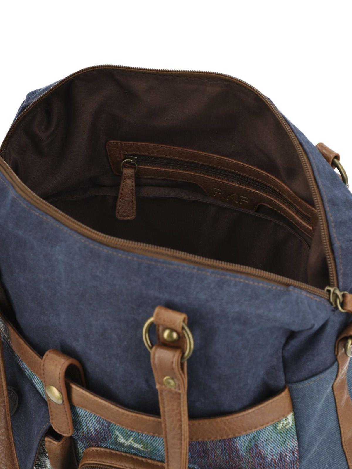 Cartera Textil Mujer Atzi Bag Azul-8