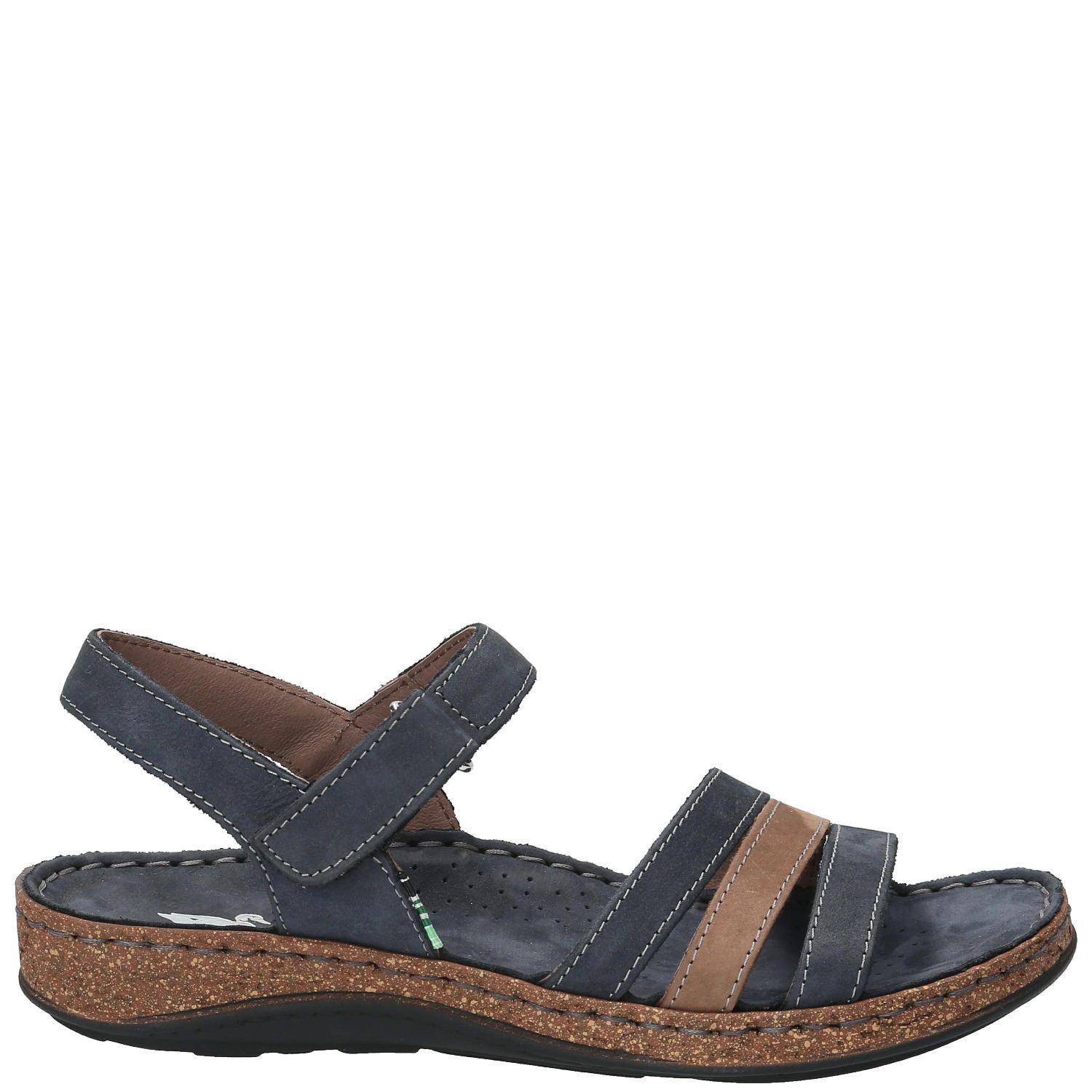 Sandalia Cuero Mujer Parklands Azul-0