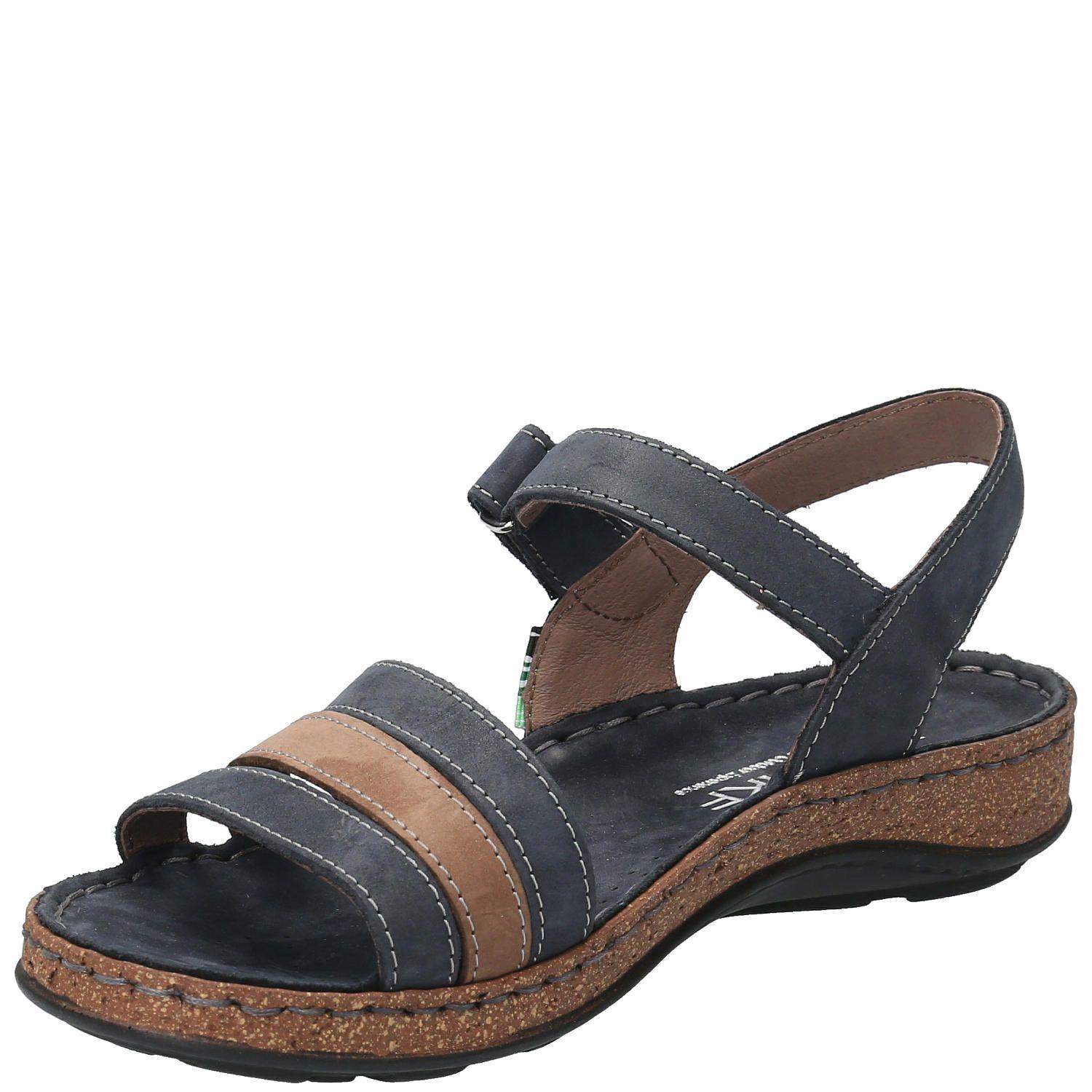 Sandalia Cuero Mujer Parklands Azul-4