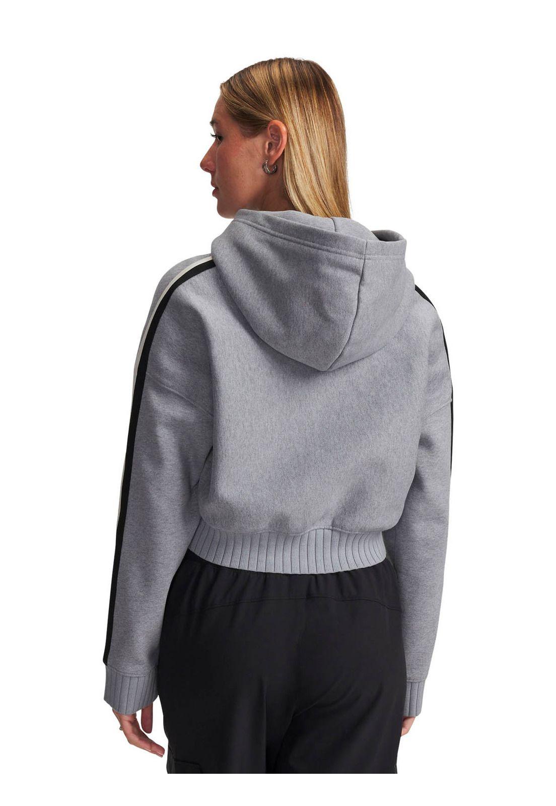 Poleron Lifestyle Mujer Icon Heavyweight Fleece Gris -1