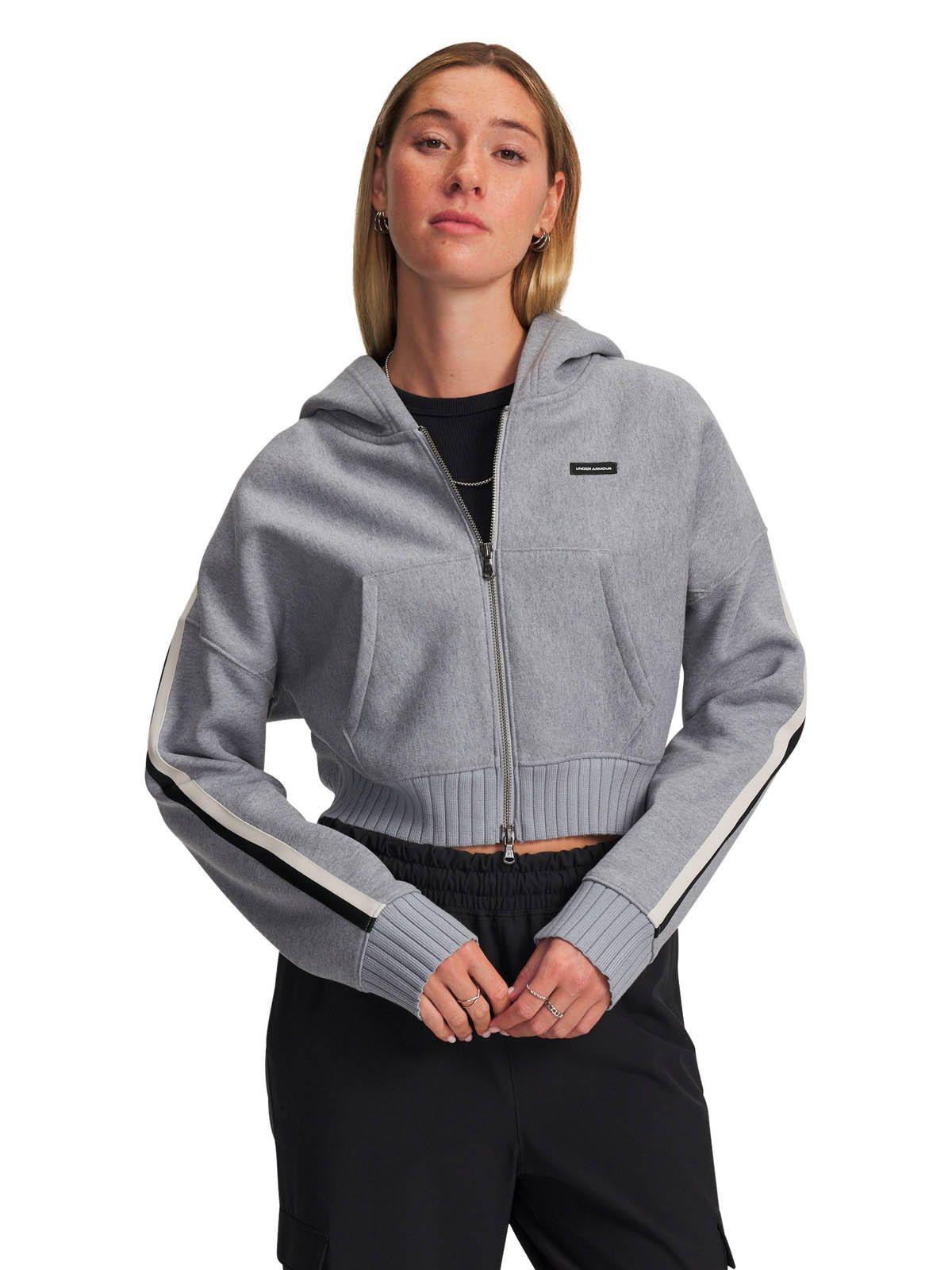 Poleron Lifestyle Mujer Icon Heavyweight Fleece Gris -0