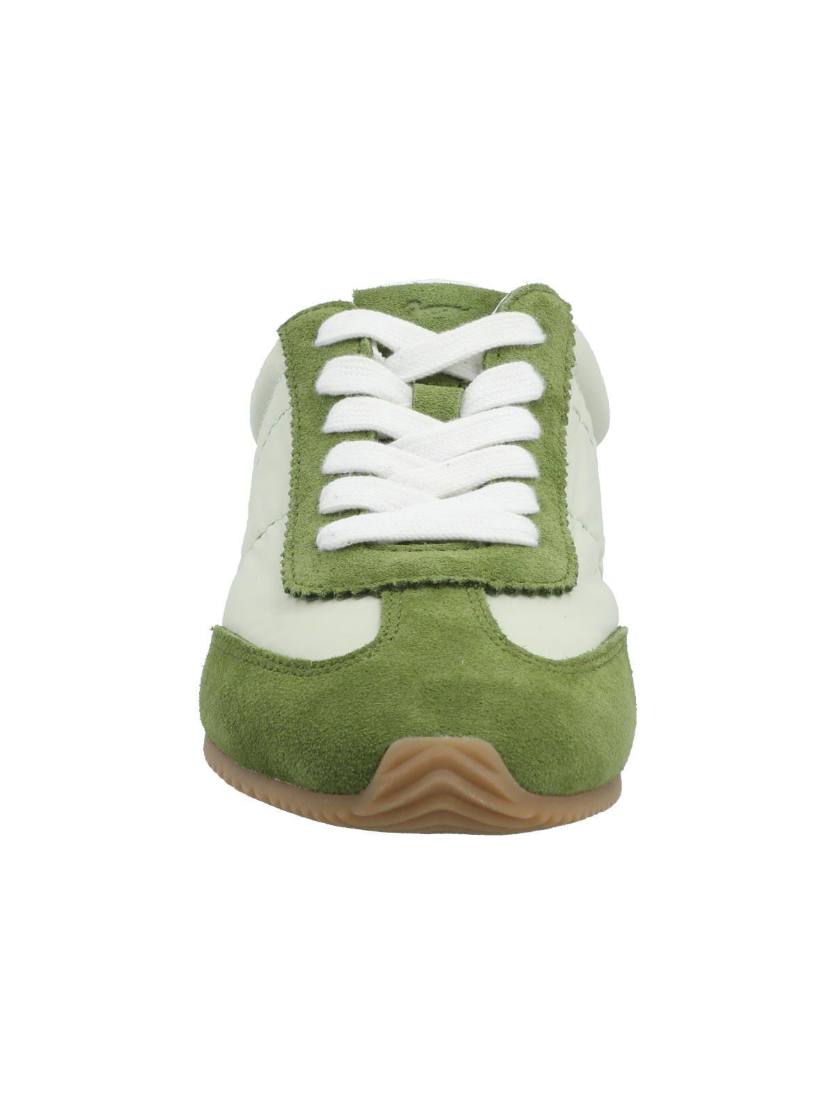 Zapatilla Cuero Mujer Hutt Verde-3