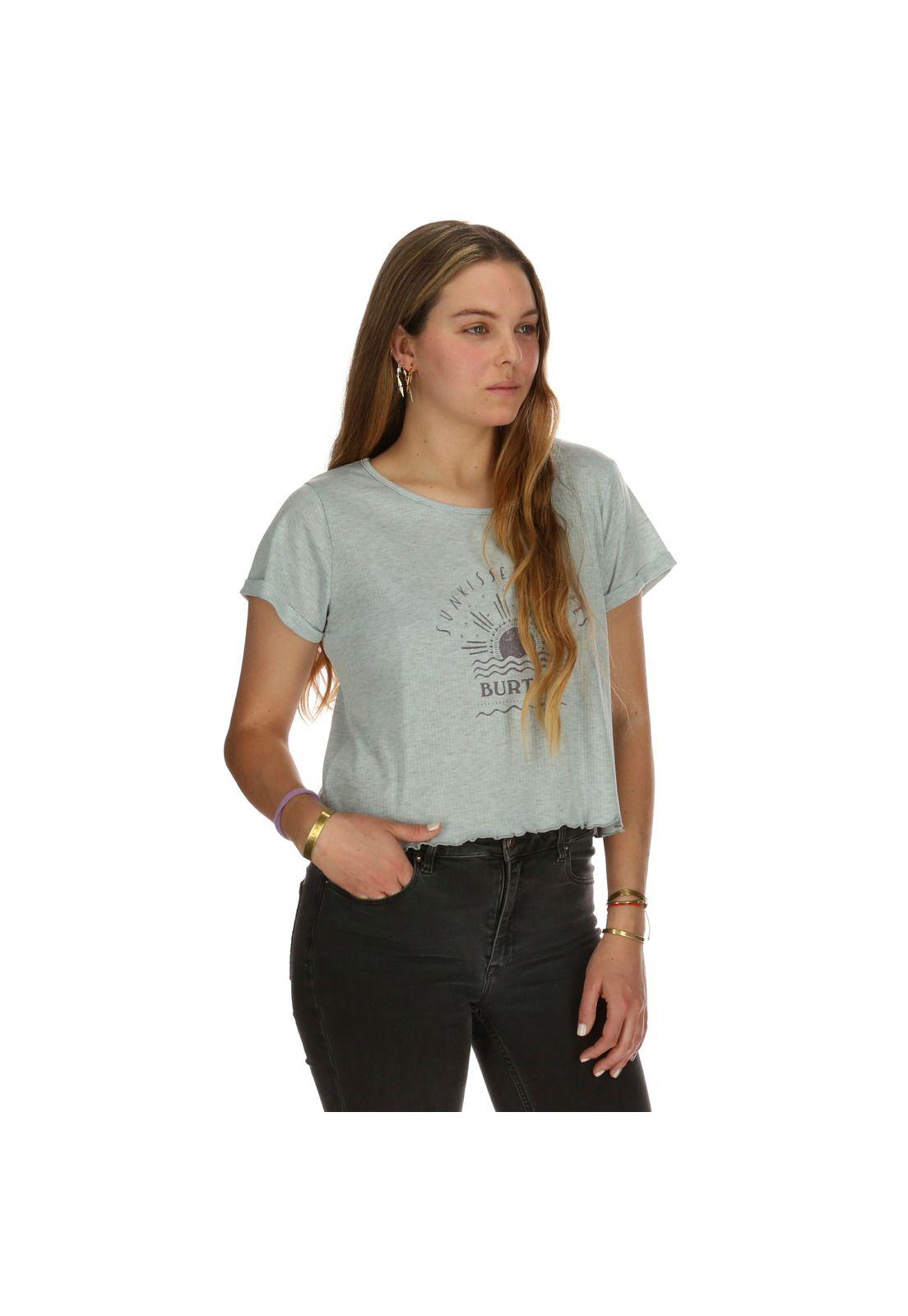 Polera M/C Femenino Briny Gris Burton-2