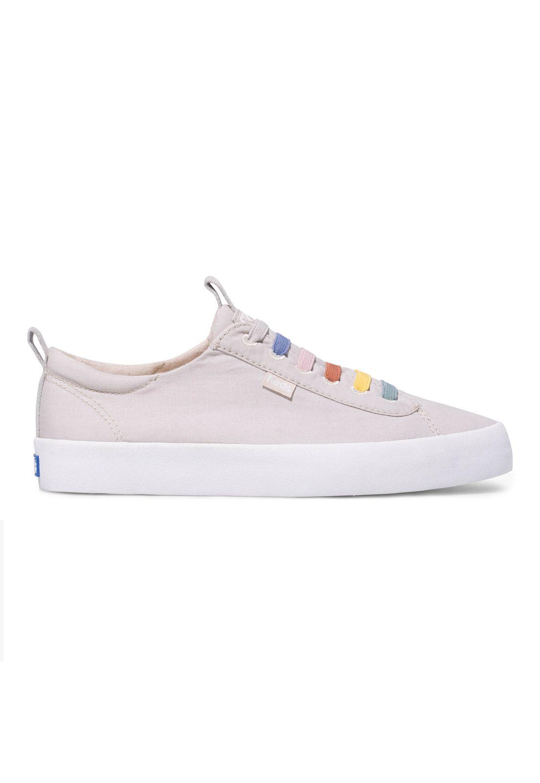 Zapatilla Mujer Kickback Crema-0