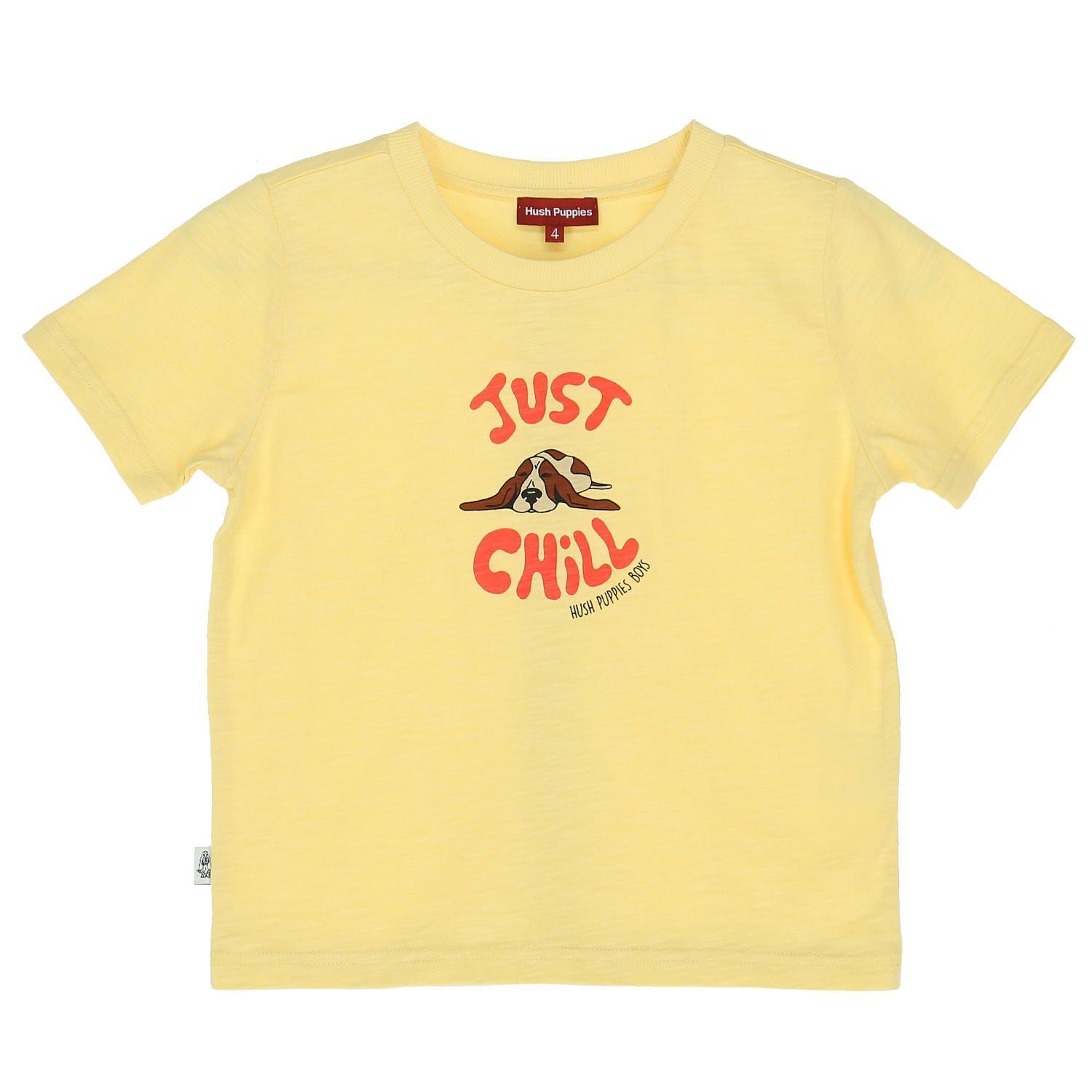 Polera Niño Grafica Amarillo-0