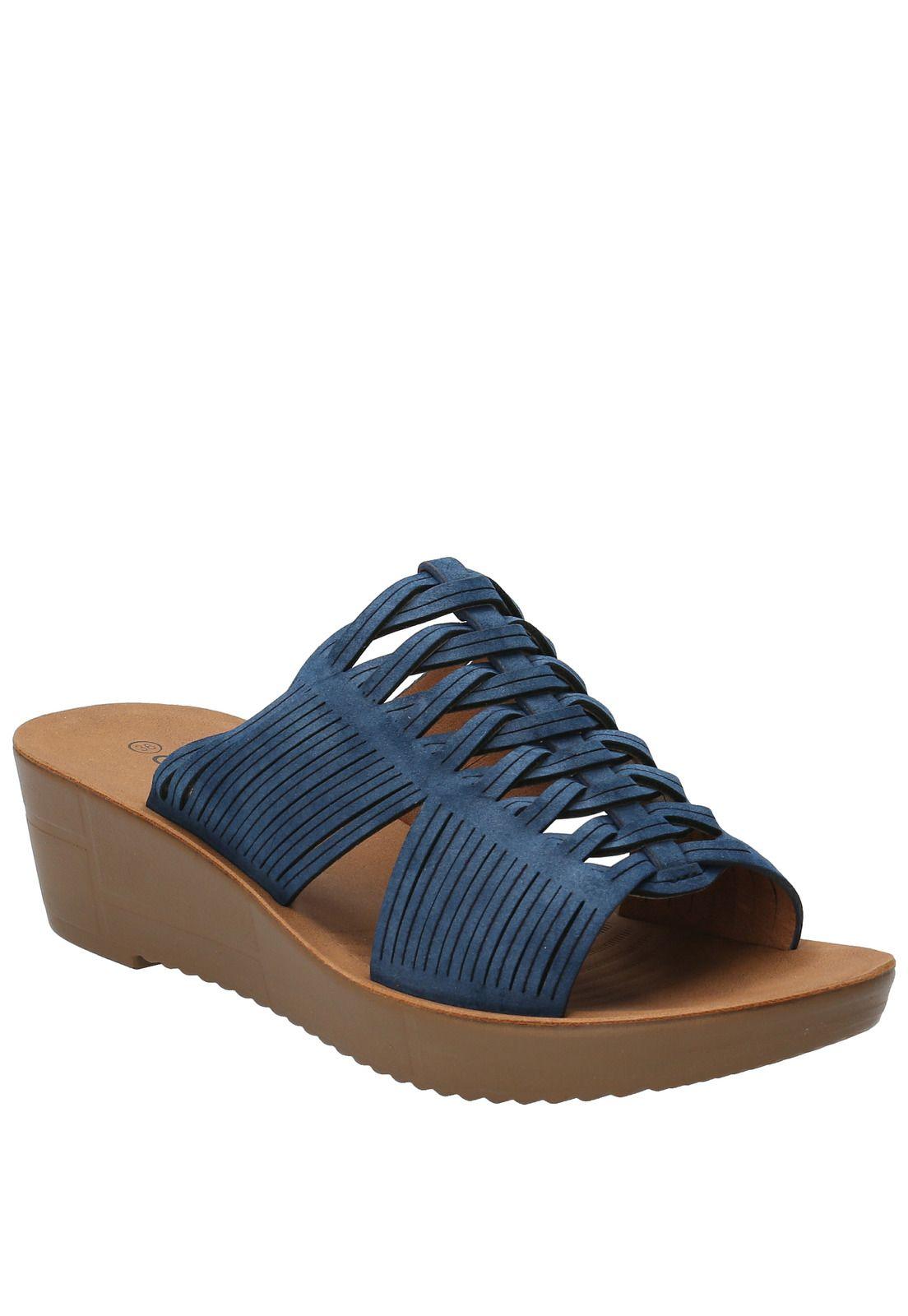 Sandalia Dalia Azul Mujer-0