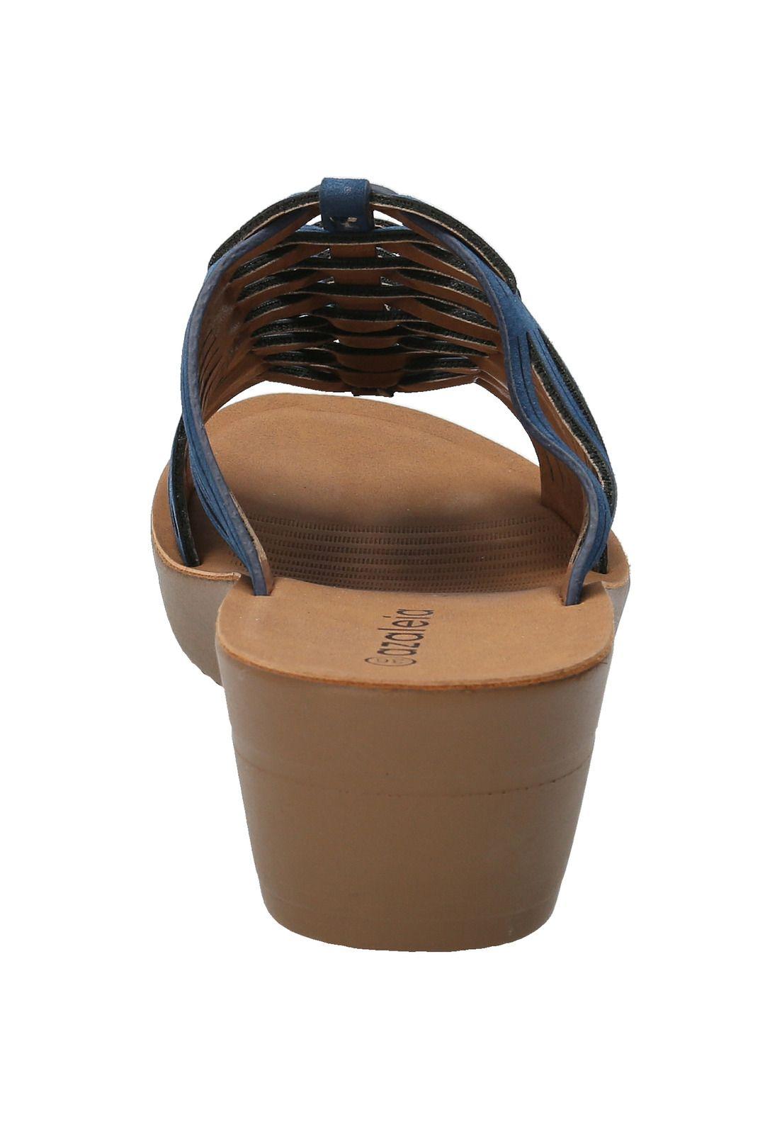 Sandalia Dalia Azul Mujer-6