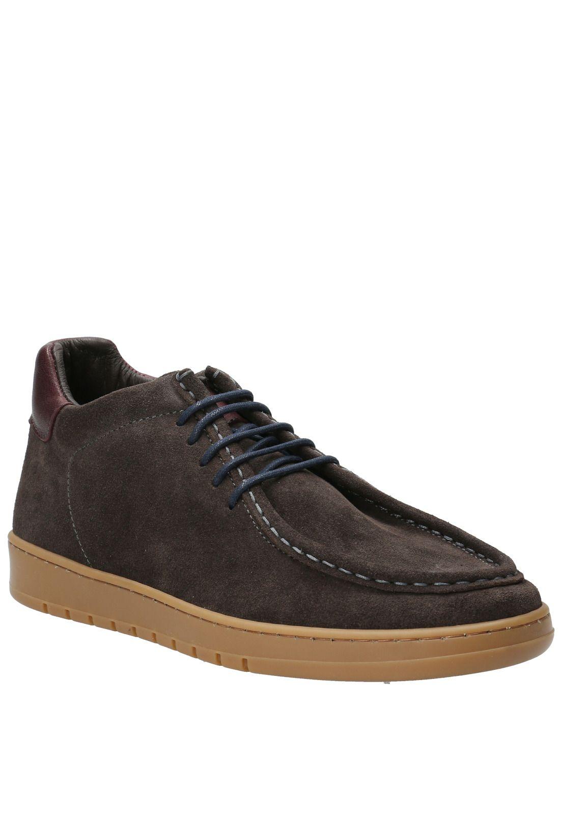 Zapatilla Cuero Hombre Tarento Café-0