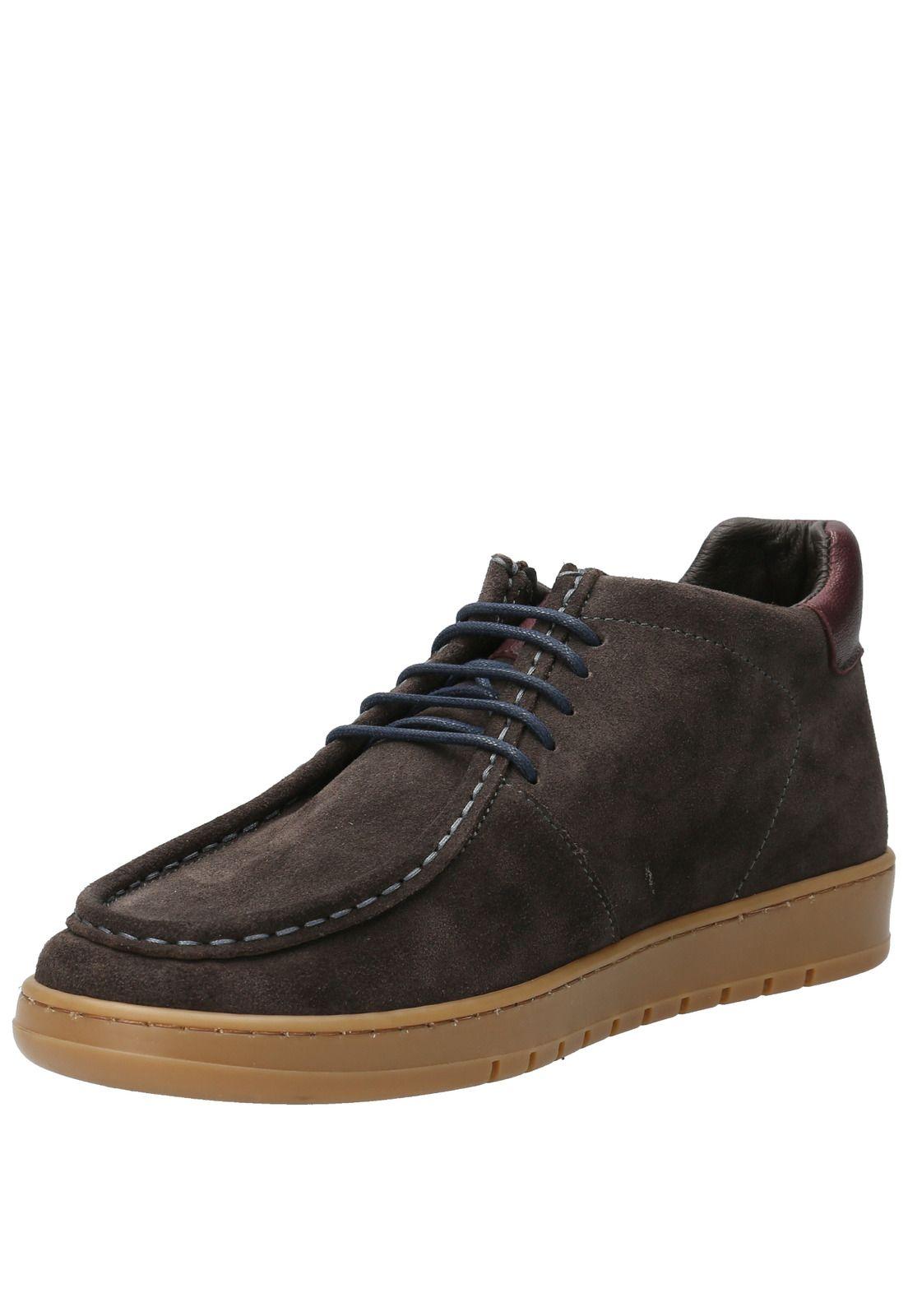Zapatilla Cuero Hombre Tarento Café-4