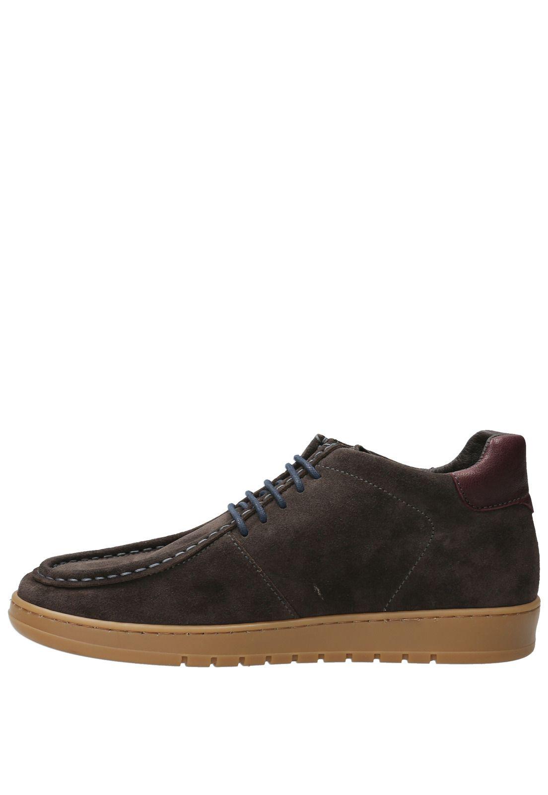 Zapatilla Cuero Hombre Tarento Café-5