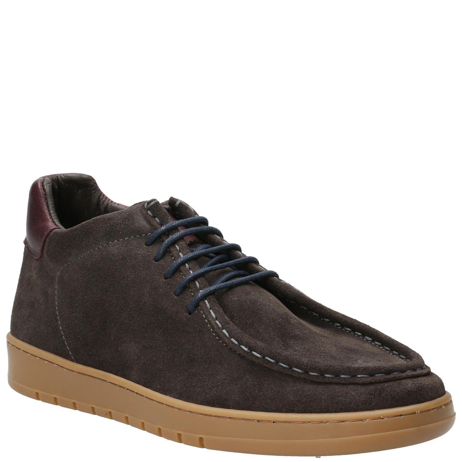 Zapatilla Cuero Hombre Tarento Café-0