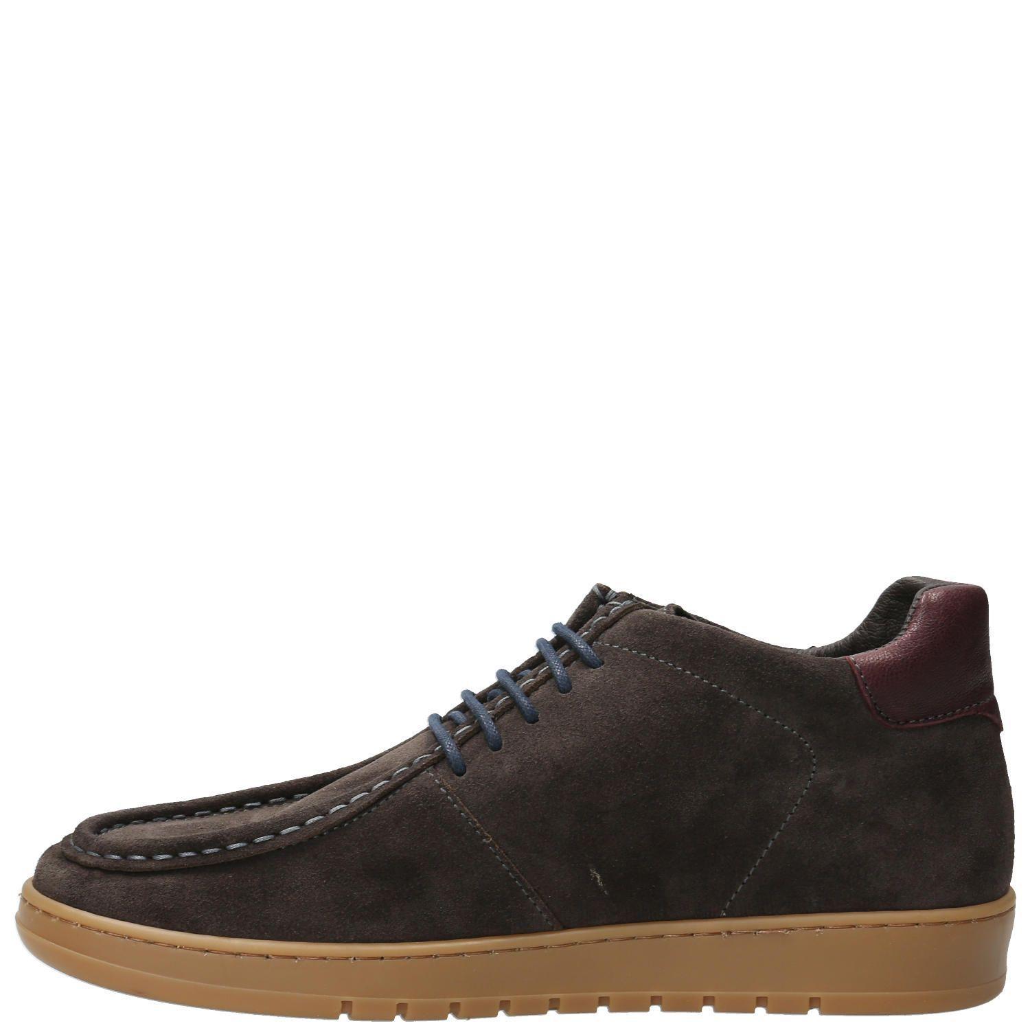 Zapatilla Cuero Hombre Tarento Café-5