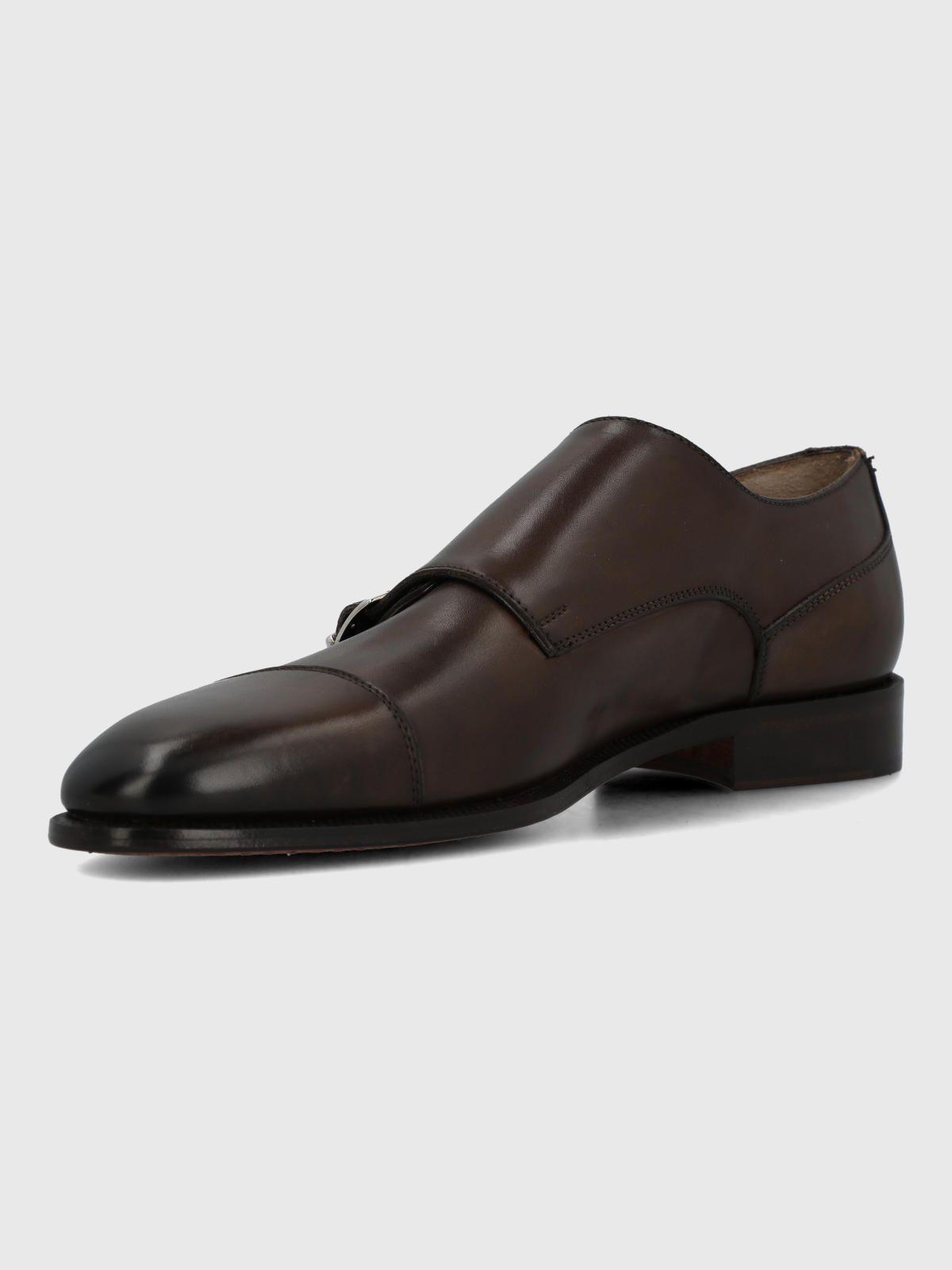 Zapato Italiano Cuero Macelli Café Hombre-5