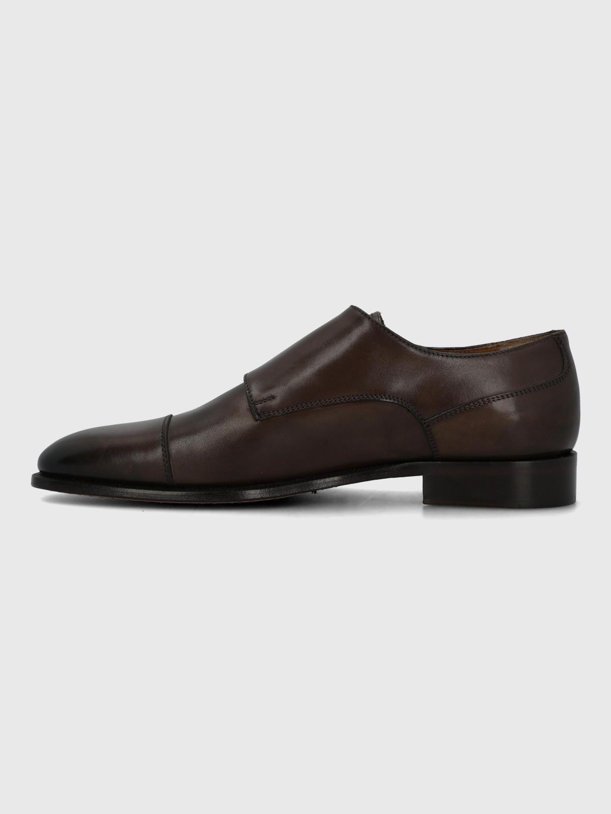 Zapato Italiano Cuero Macelli Café Hombre-4