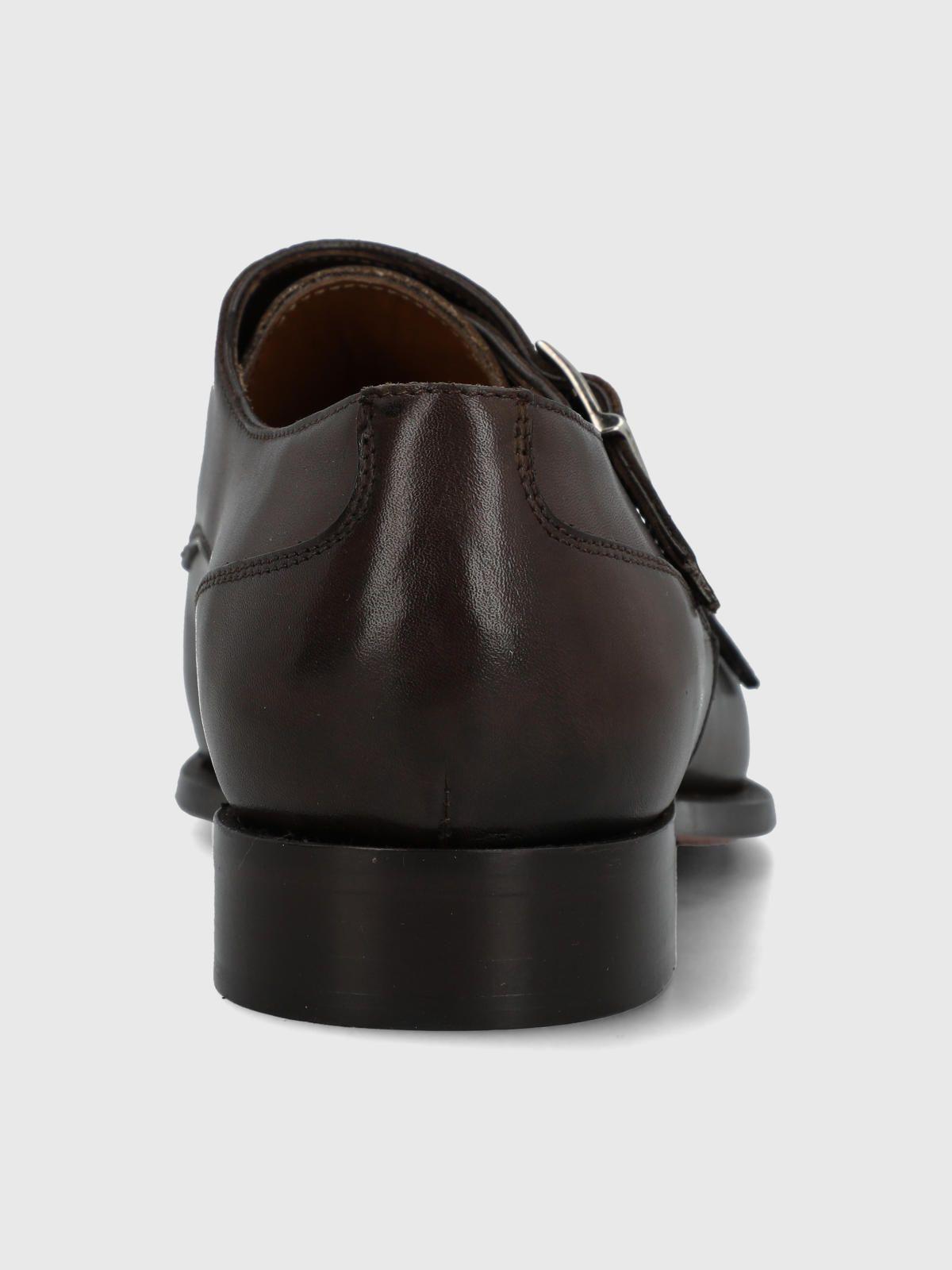 Zapato Italiano Cuero Macelli Café Hombre-6