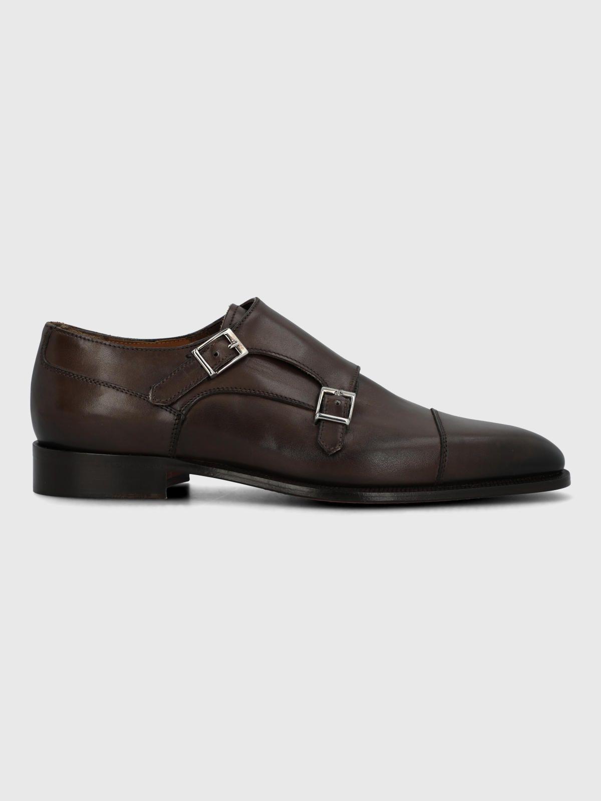 Zapato Italiano Cuero Macelli Café Hombre-1
