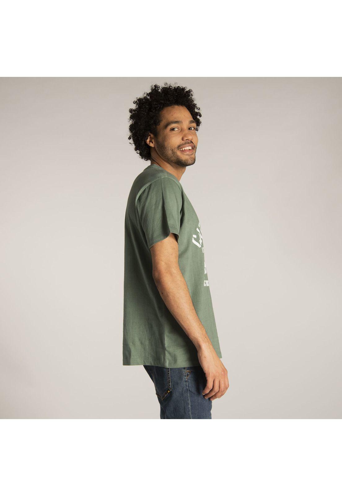Polera M/C Hombre Fdtn Show-Down Tee Verde-1