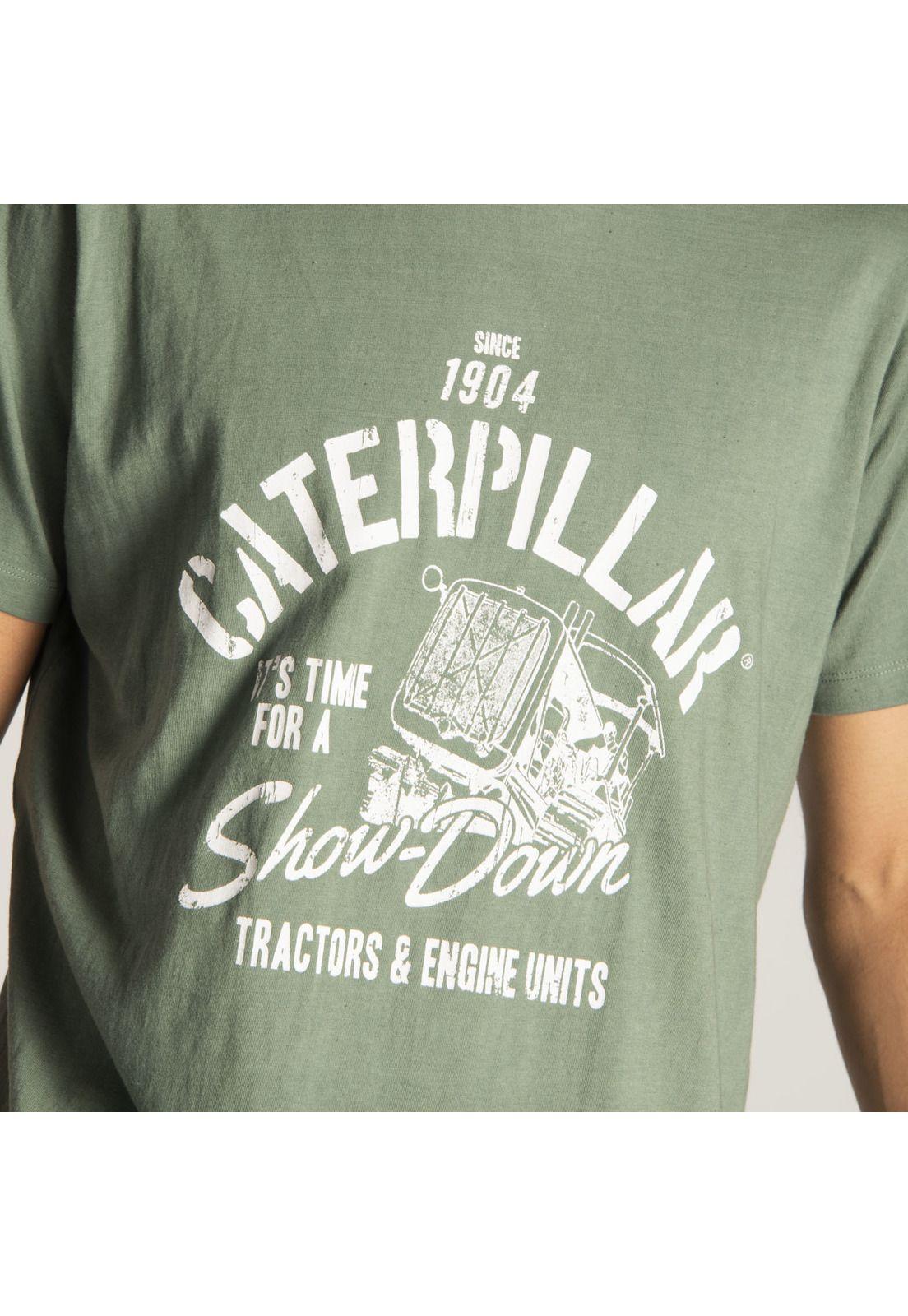 Polera M/C Hombre Fdtn Show-Down Tee Verde-4