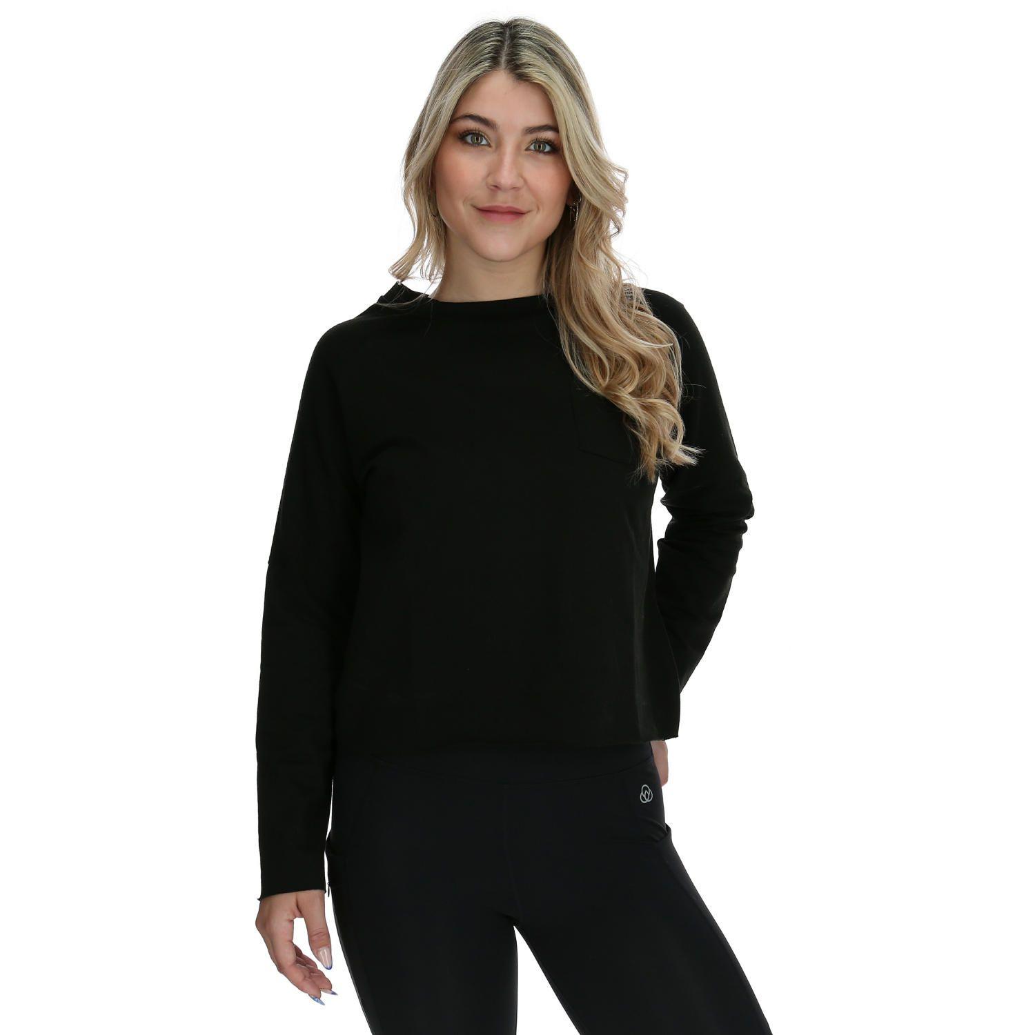 Poleron Mujer Croacia Crew Neck Sw Negro-0