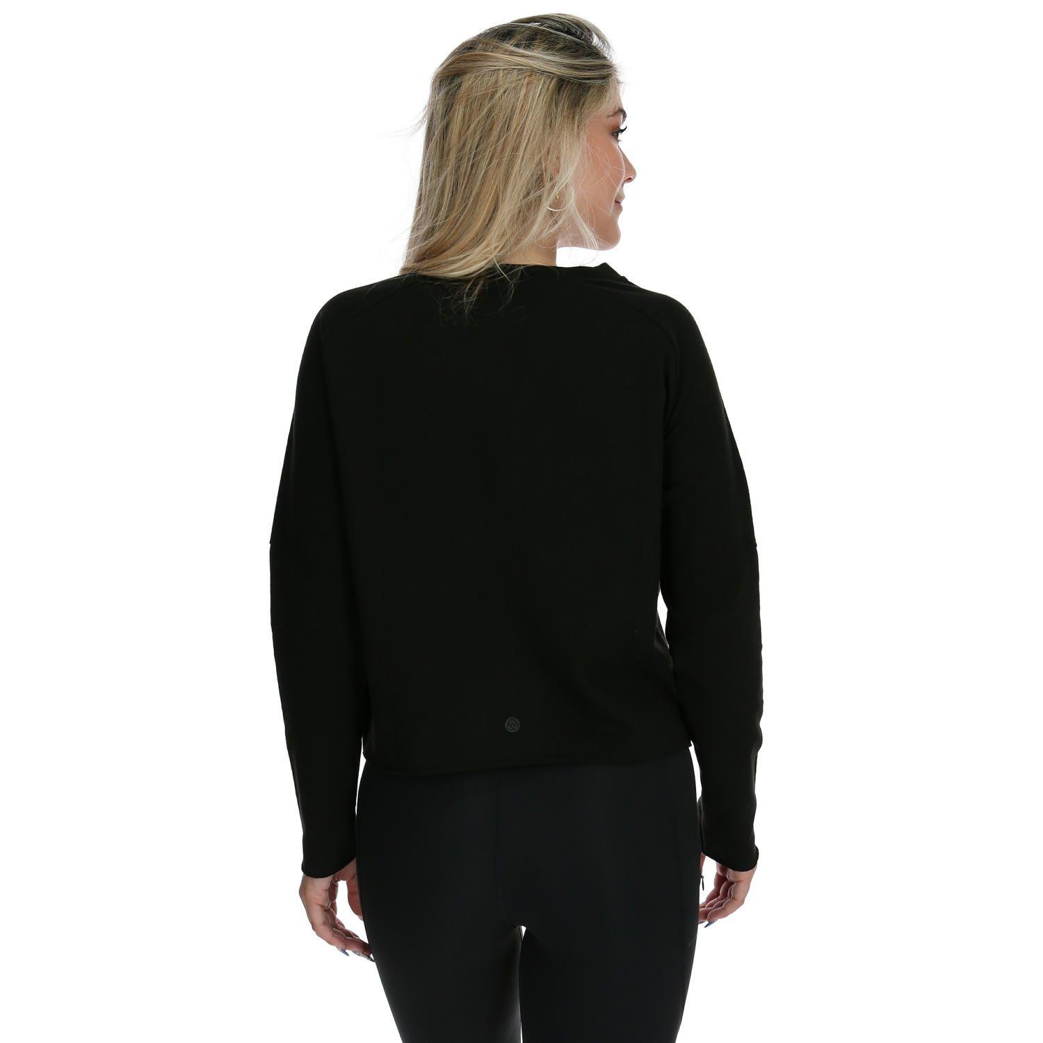 Poleron Mujer Croacia Crew Neck Sw Negro-2