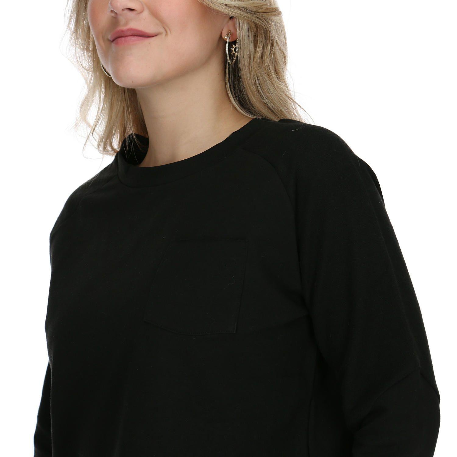 Poleron Mujer Croacia Crew Neck Sw Negro-3