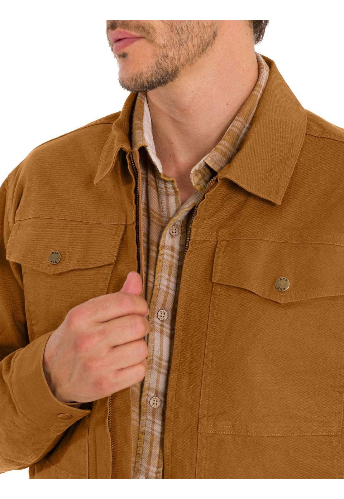 Chaqueta Algodón Orgánico Hombre Golfo Café-7