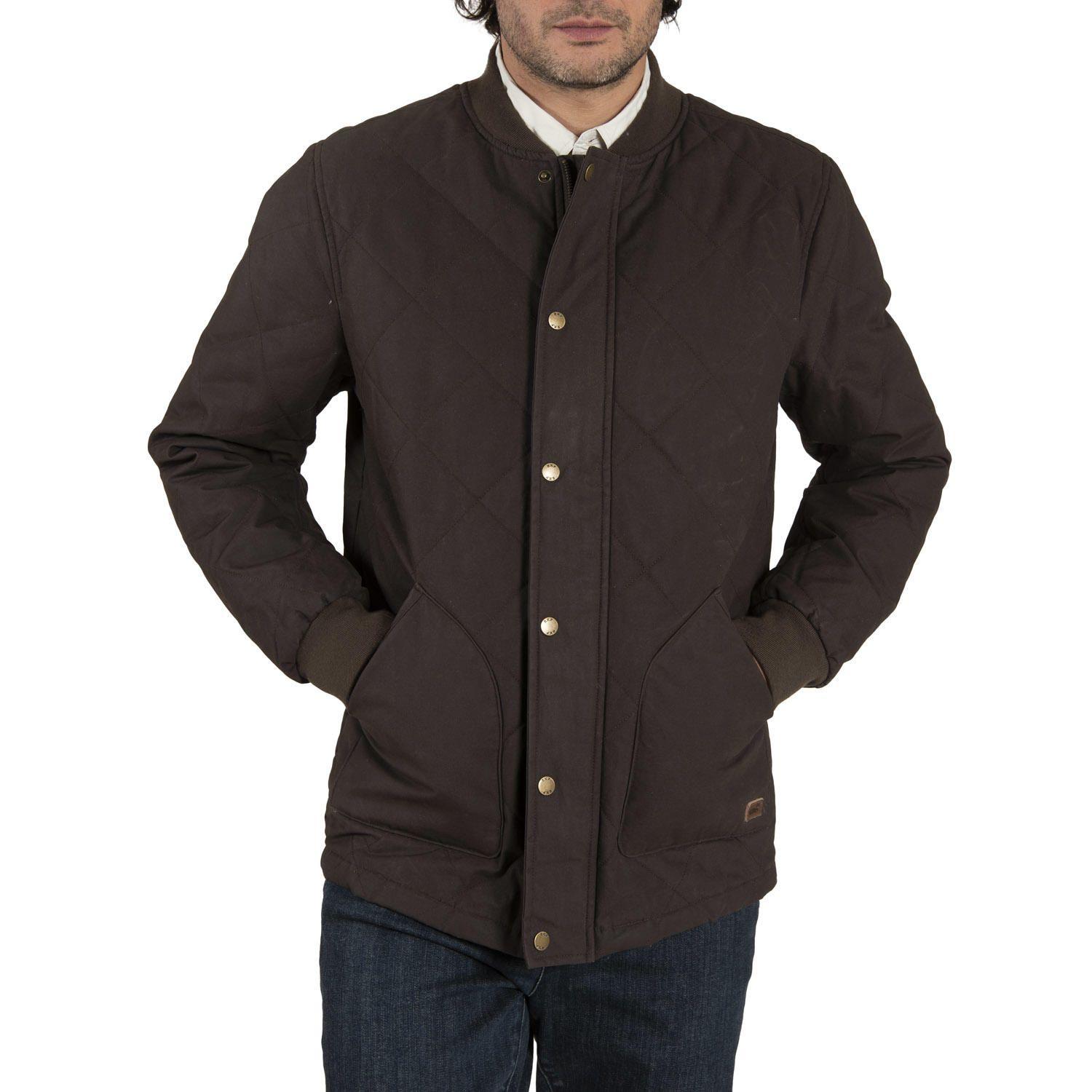 Chaqueta Algodón Bombers Chocolate Hombre Rockford-0