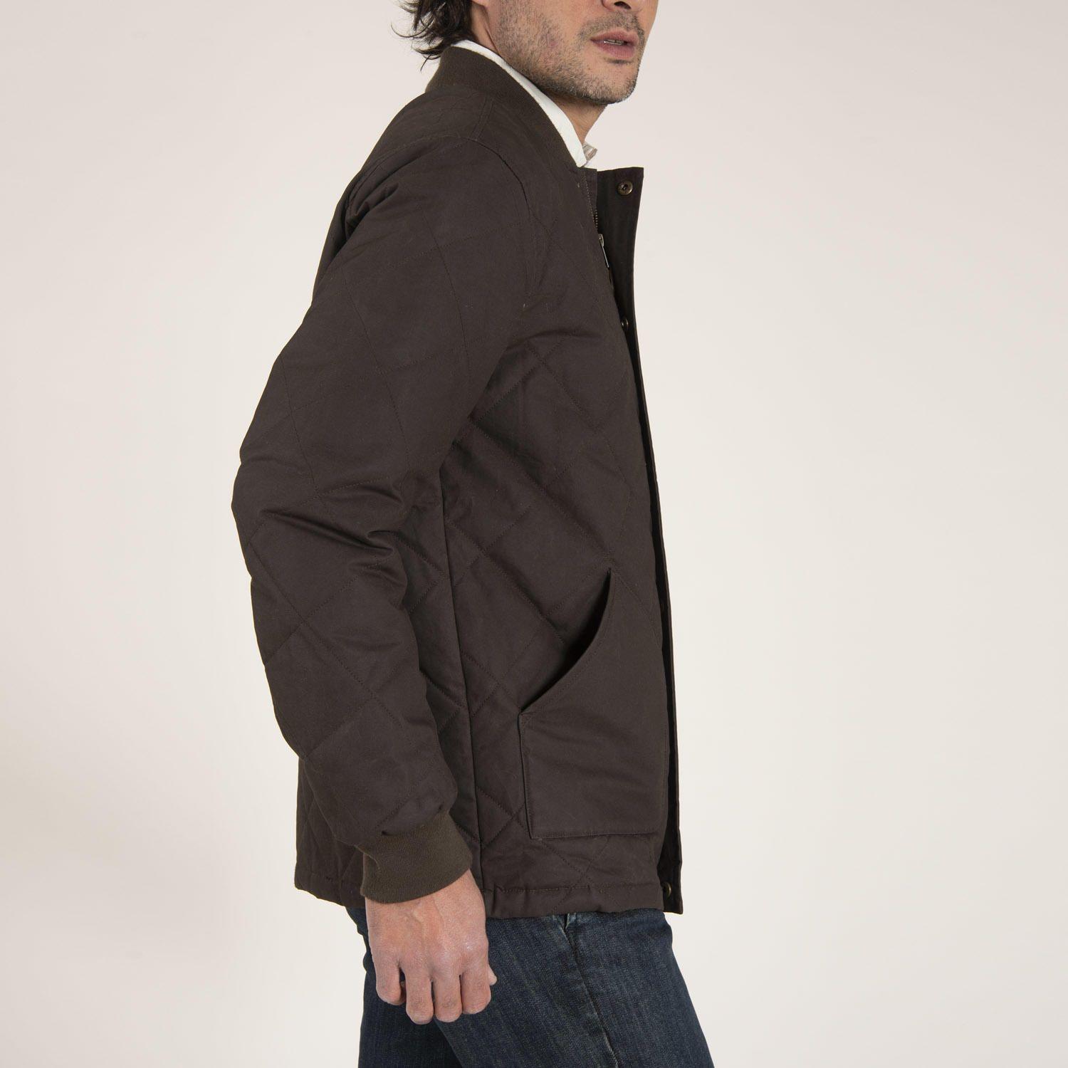 Chaqueta Algodón Bombers Chocolate Hombre Rockford-2
