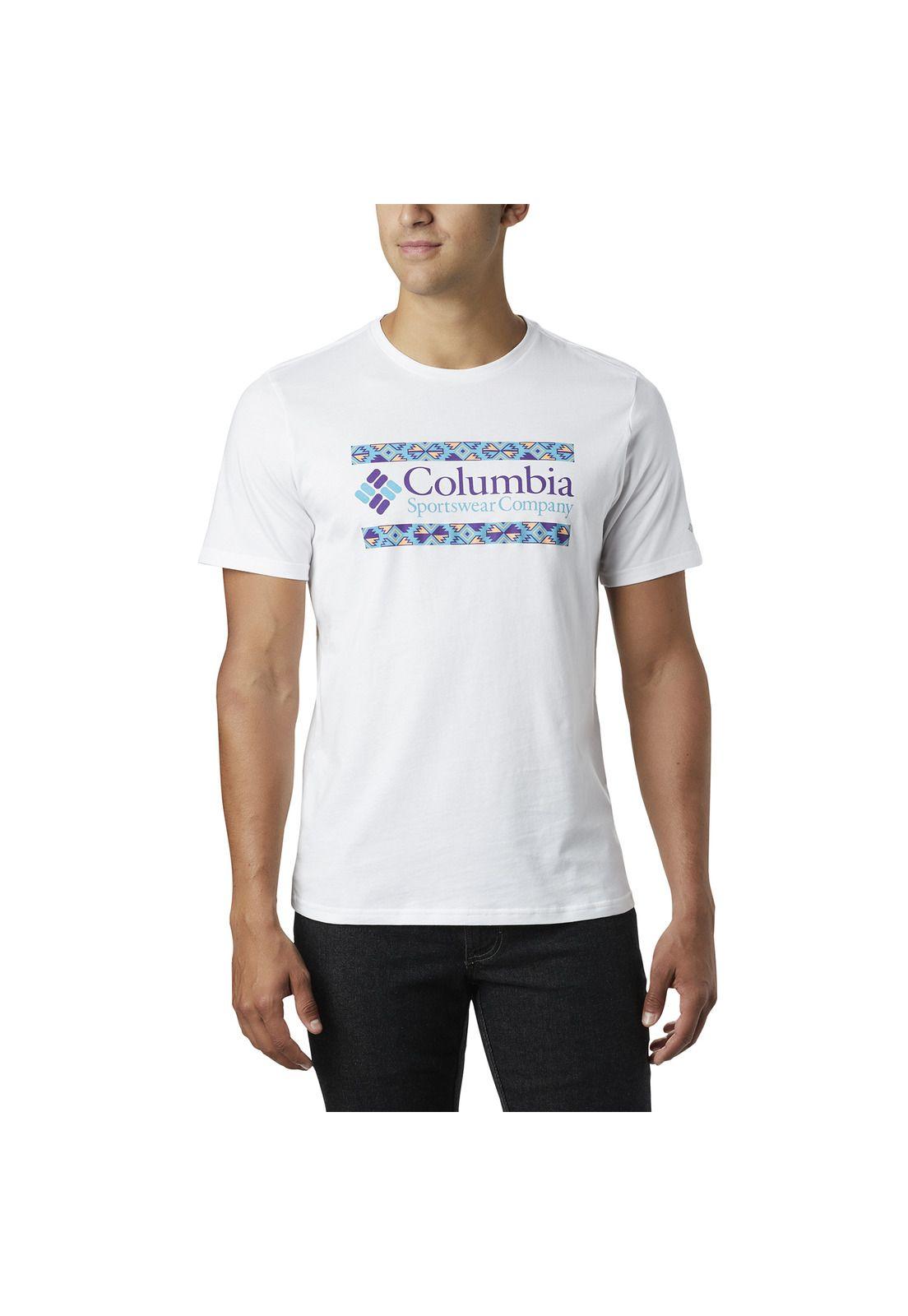 Polera M/C Hombre Rapid Ridg Graphic T Algodon Blanco-0