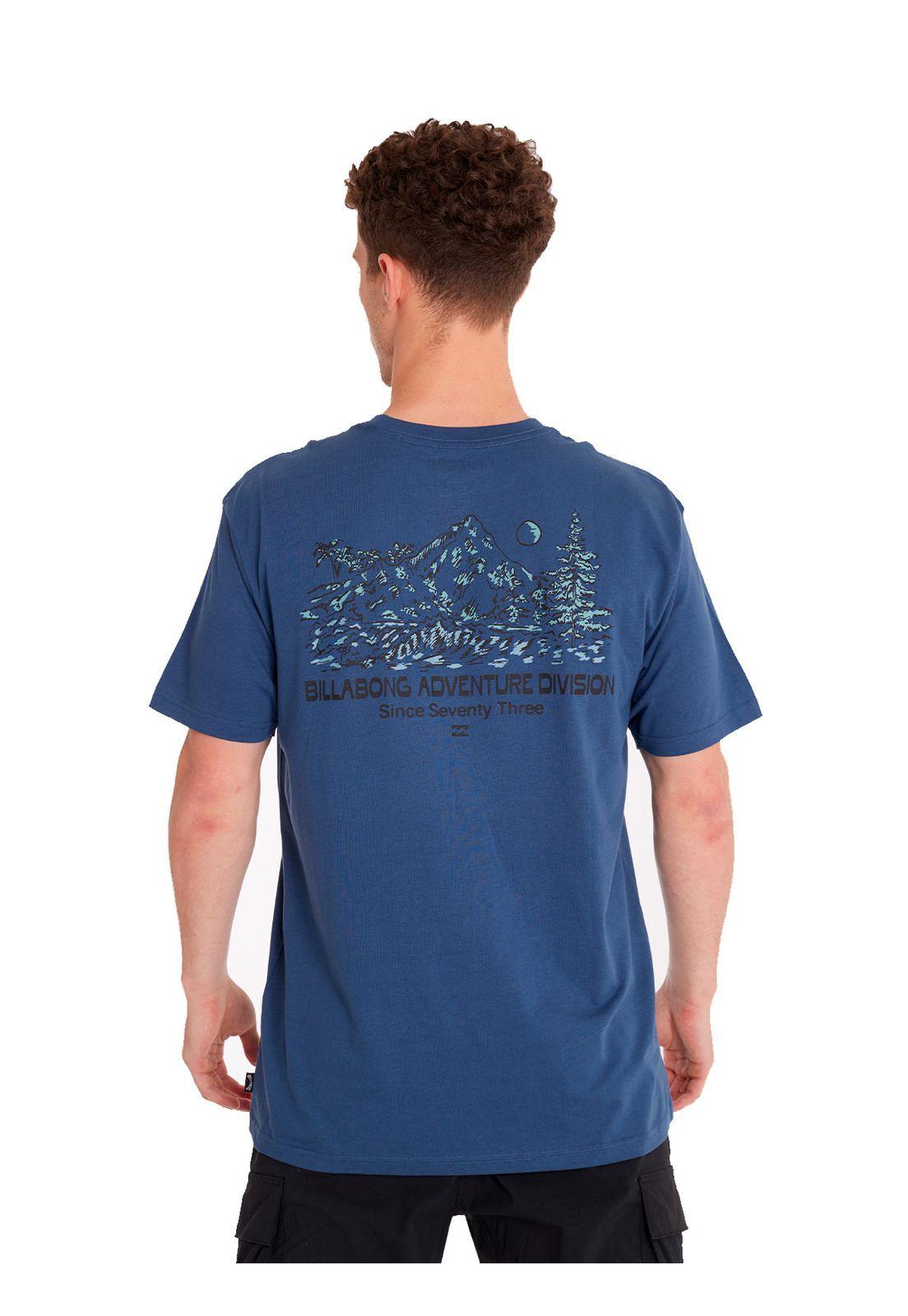 Polera Manga Corta Hombre State Park Azul-4