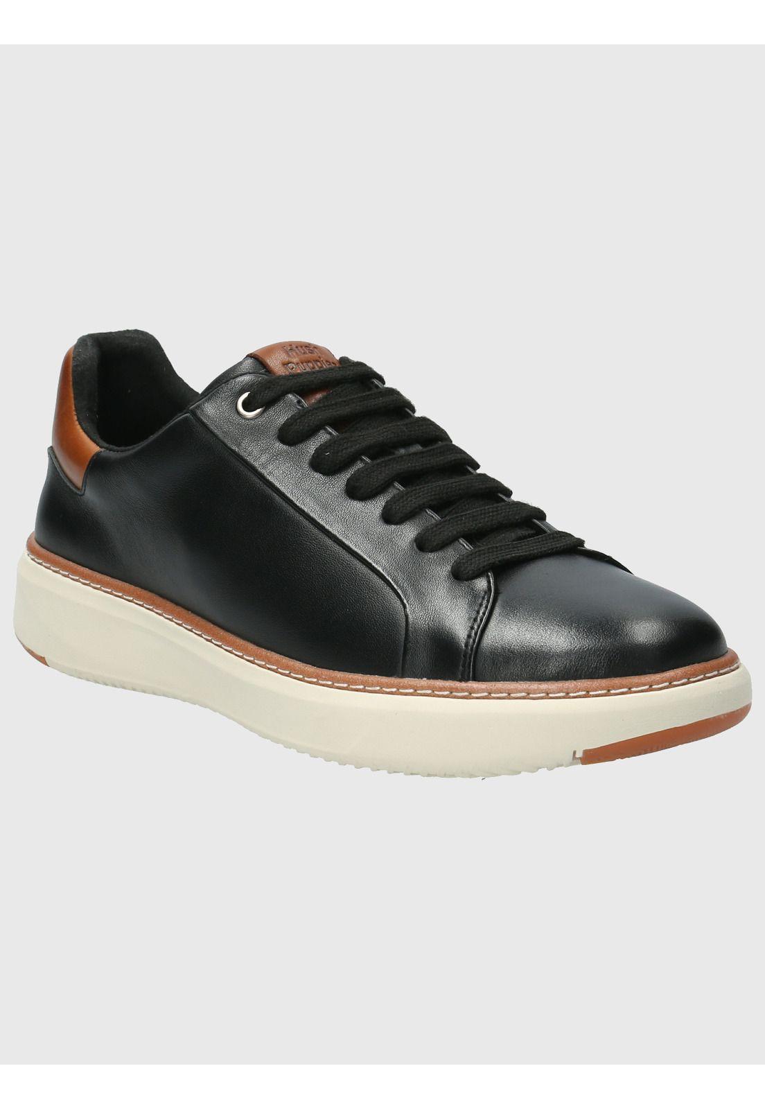 Zapatilla Cuero Hombre Force G Negro-0