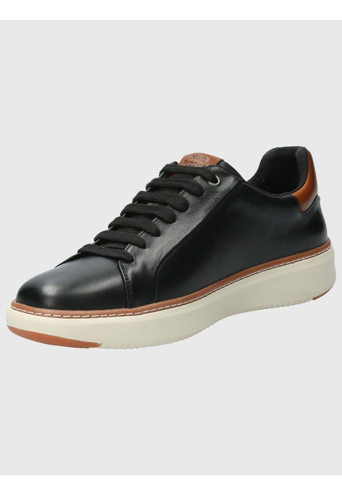 Zapatilla Cuero Hombre Force G Negro-4