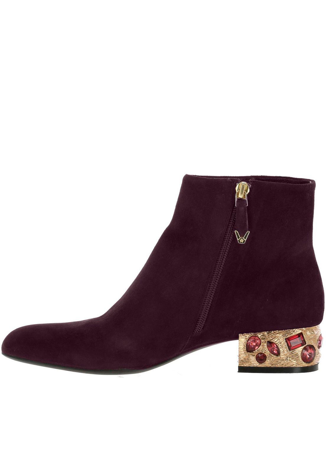 Botin Mujer Cuero Ferla Burdeo-3