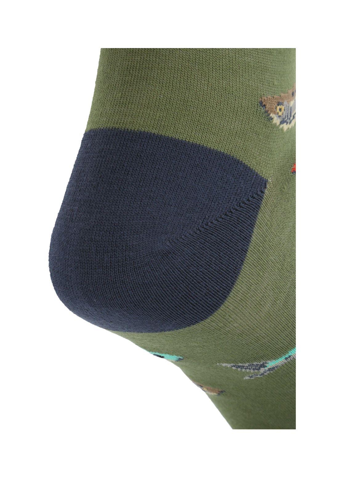 Calcetin Verde Fish Hombre-1