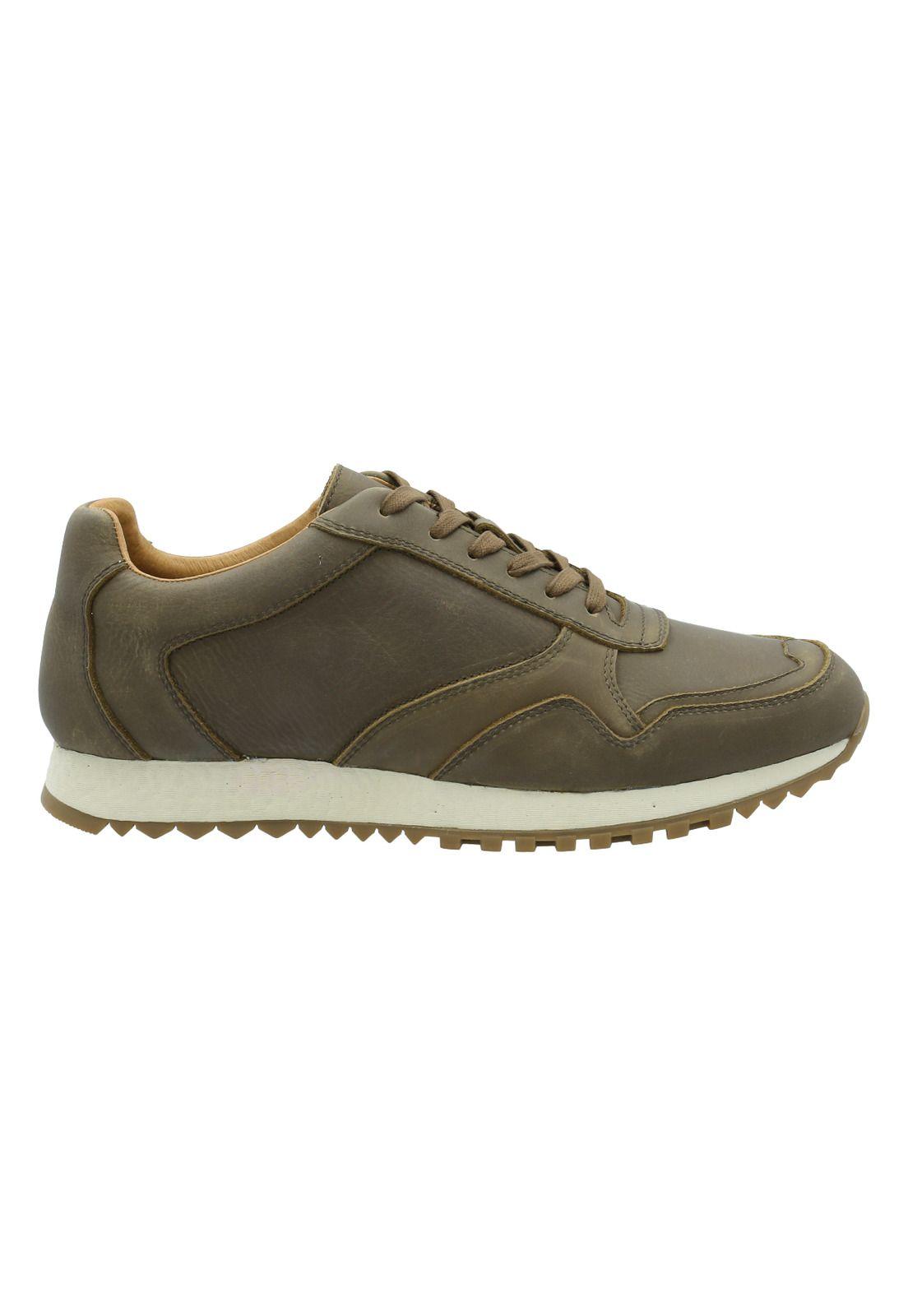 Zapatilla Cuero Hombre Fleir Verde -0