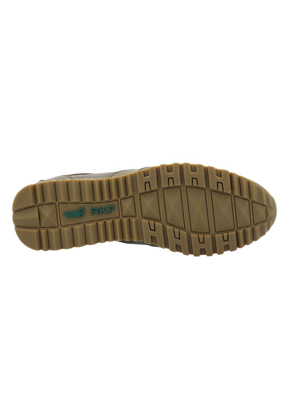 Zapatilla Cuero Hombre Fleir Verde -6