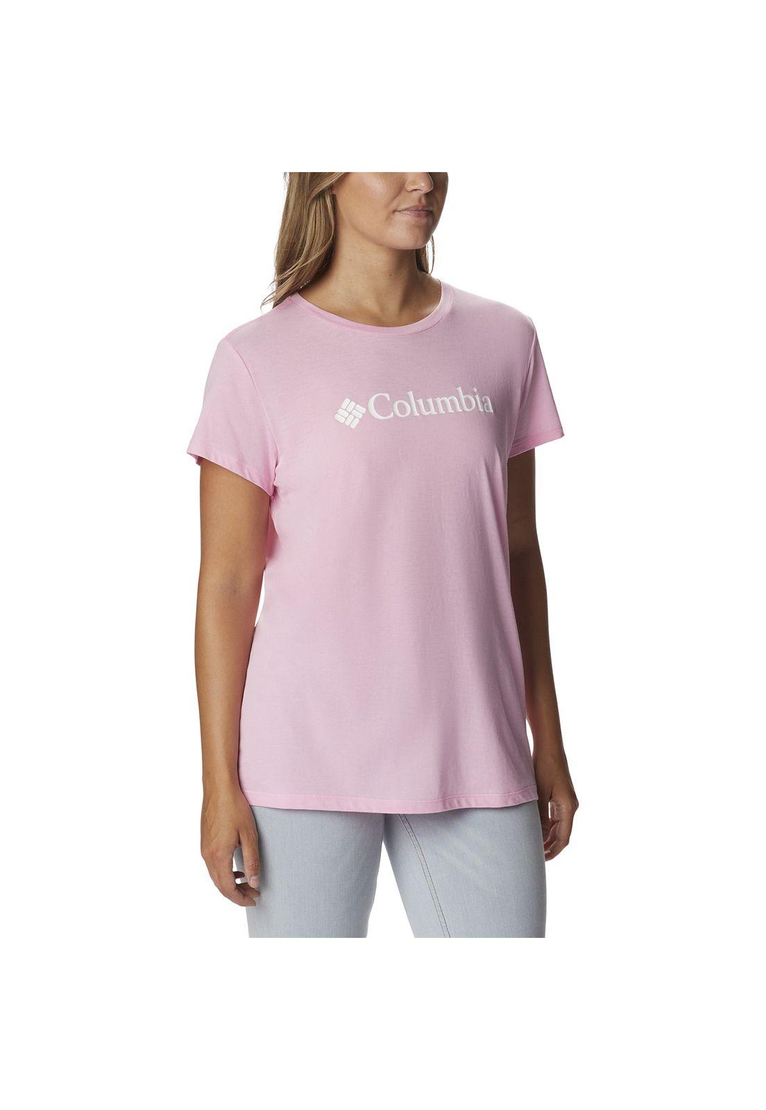 Polera M/C Trek Ss Graphic Tee Rosa Mujer-4