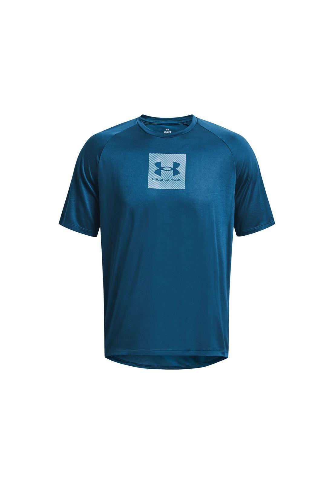 Polera manga corta UA Tech hombre Azul-0