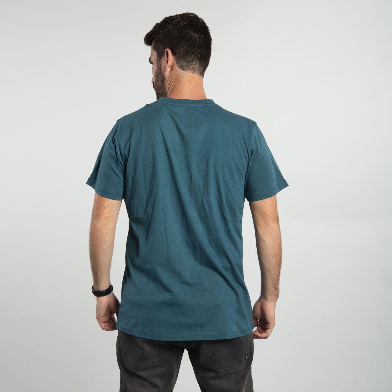 Polera Manga Corta  Hombre Slim Fit Logo Tee Azul-2