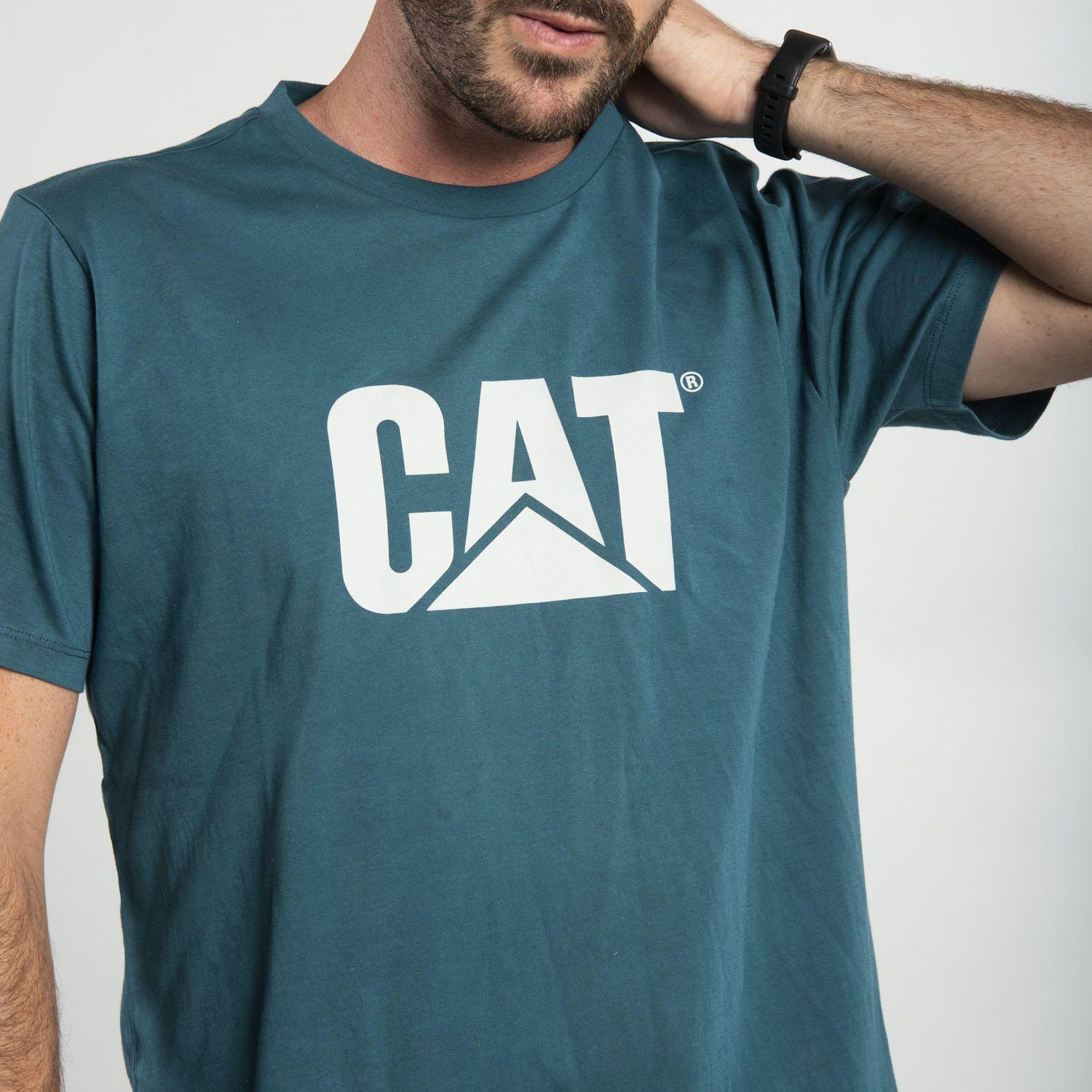 Polera Manga Corta  Hombre Slim Fit Logo Tee Azul-3