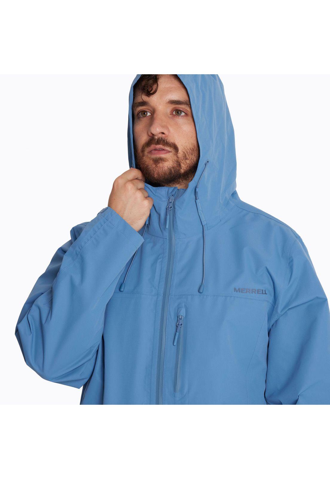 Chaqueta Impermeable Hombre Hardshell Celeste-8