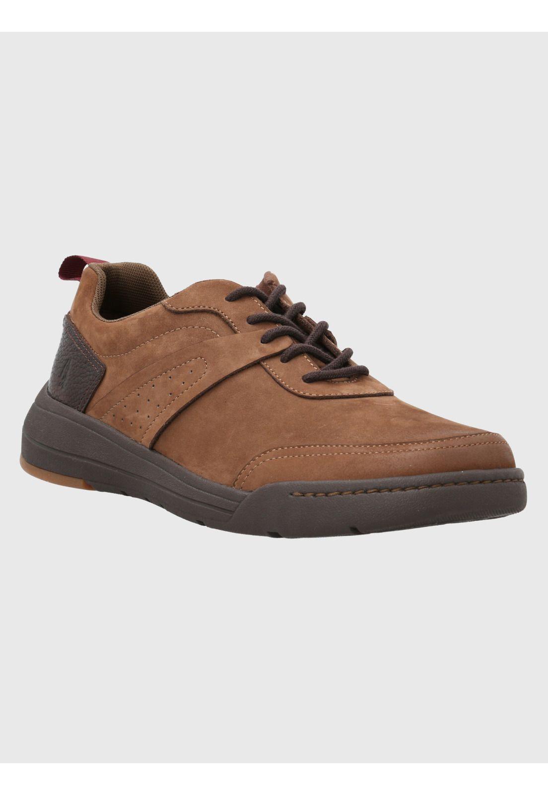 Zapatilla Cuero Hombre Molt Café Oscuro-0