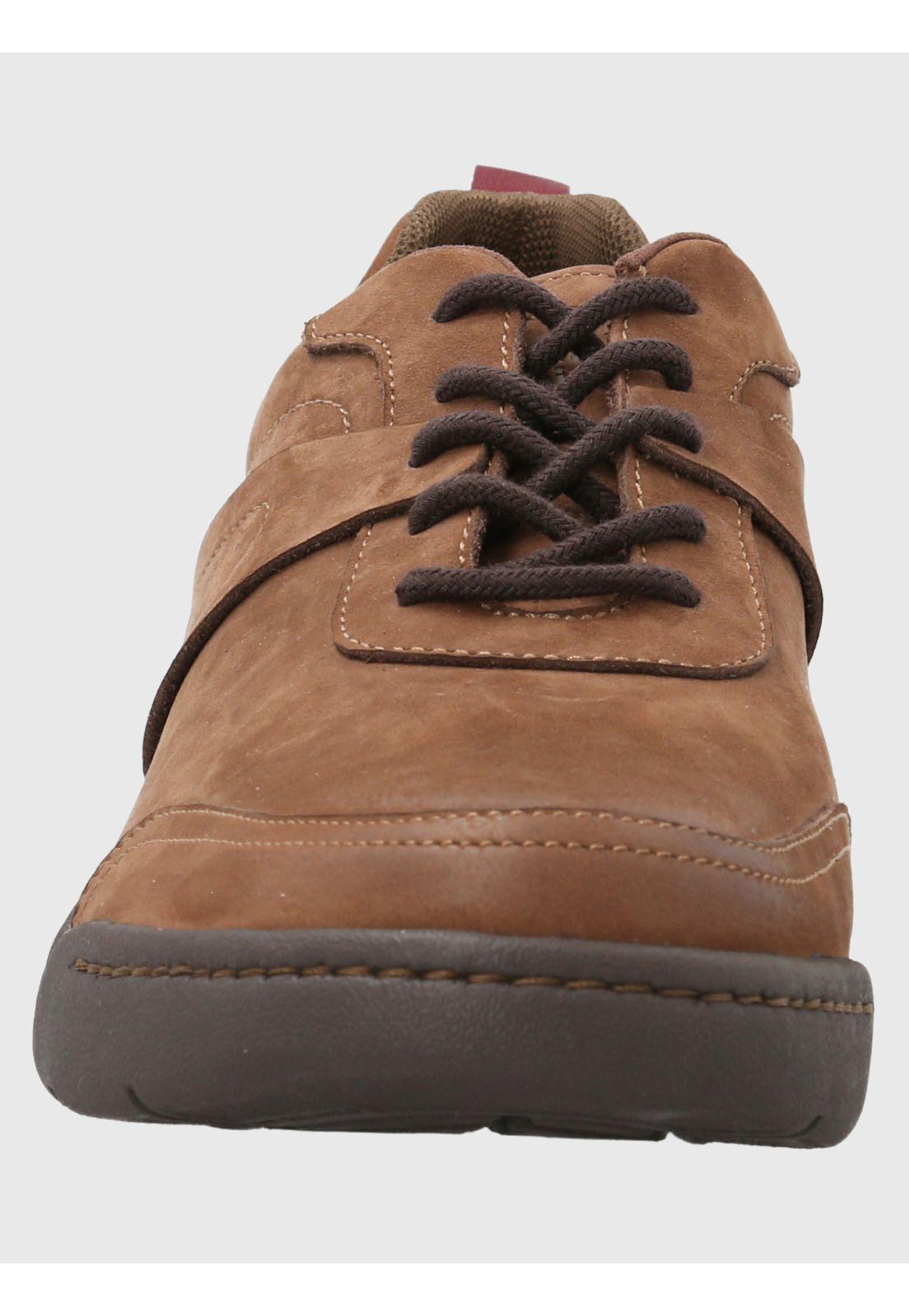 Zapatilla Cuero Hombre Molt Café Oscuro-3
