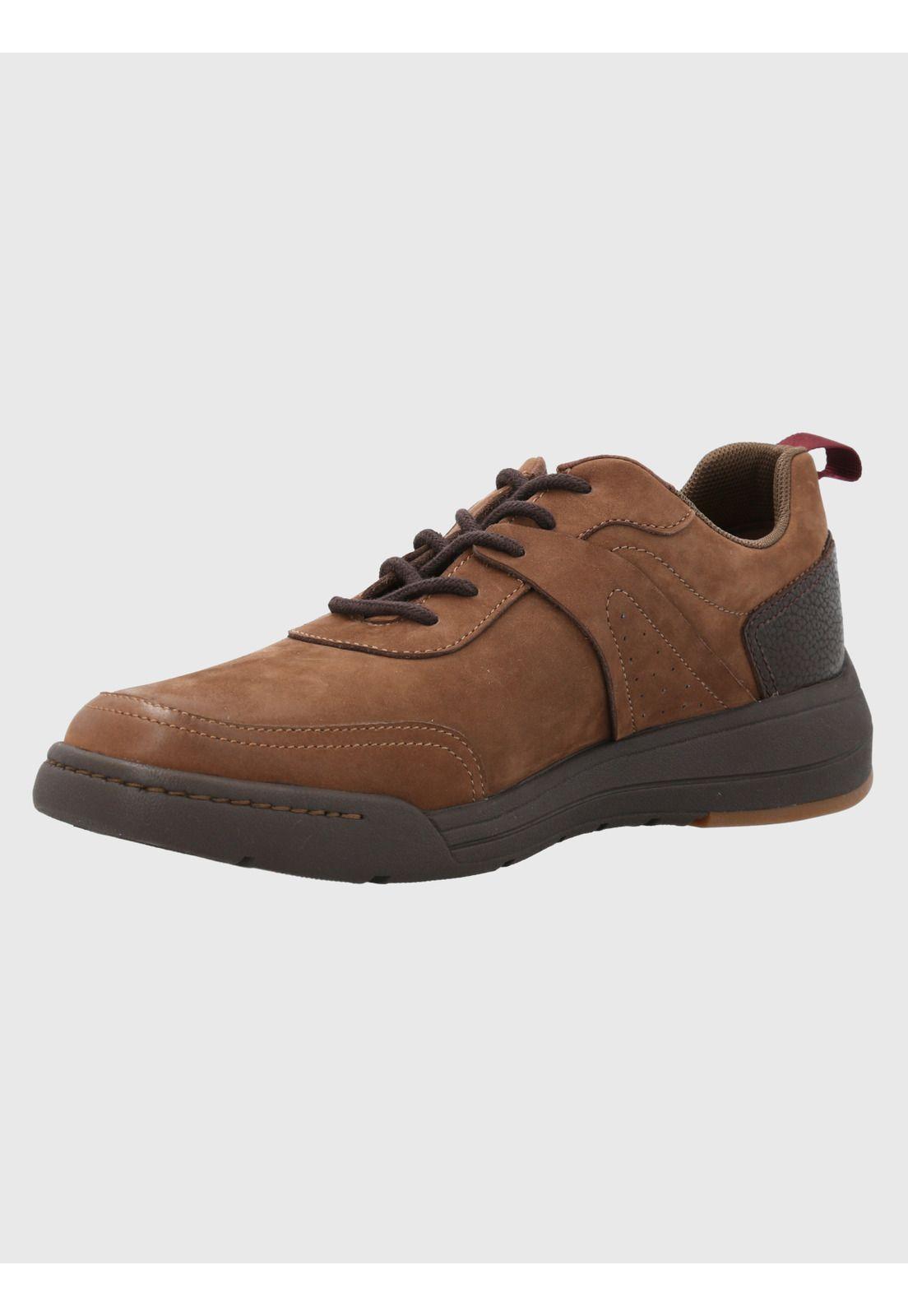 Zapatilla Cuero Hombre Molt Café Oscuro-5