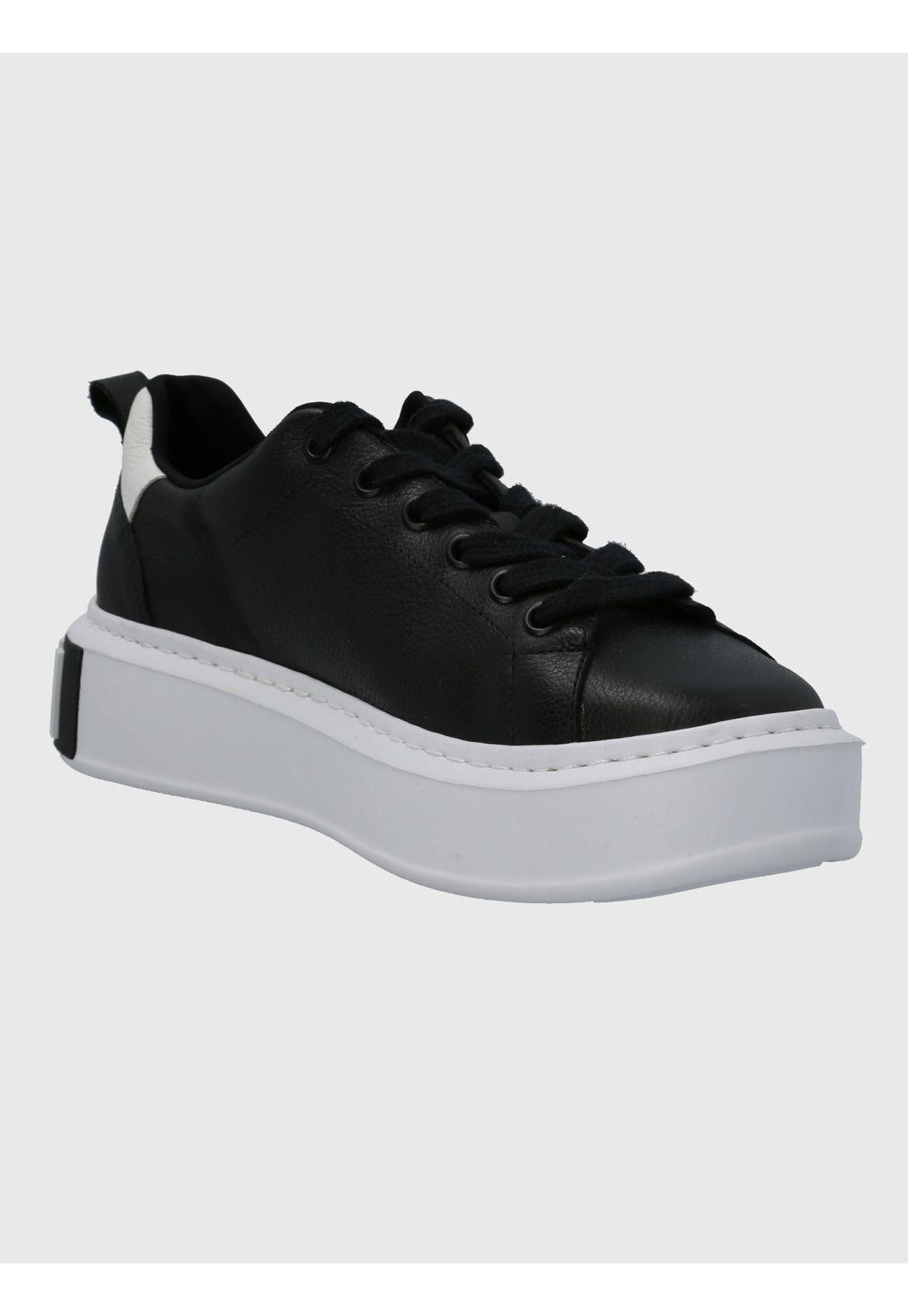 Zapatilla Cuero Mujer Badajoz Negro-0