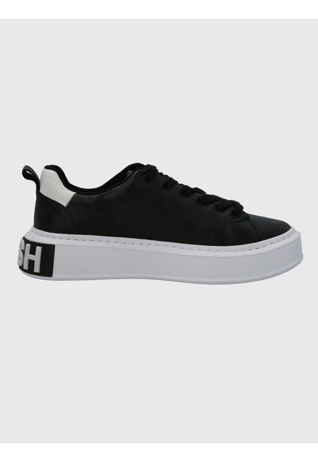 Zapatilla Cuero Mujer Badajoz Negro-1