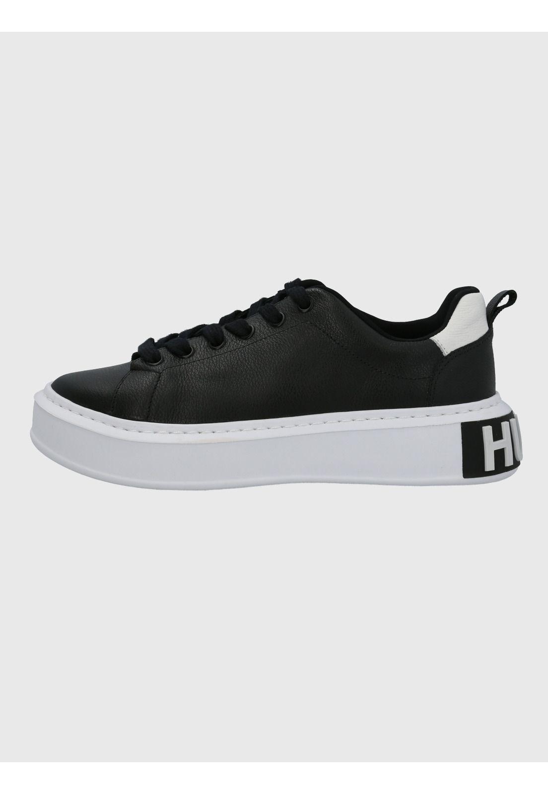 Zapatilla Cuero Mujer Badajoz Negro-5