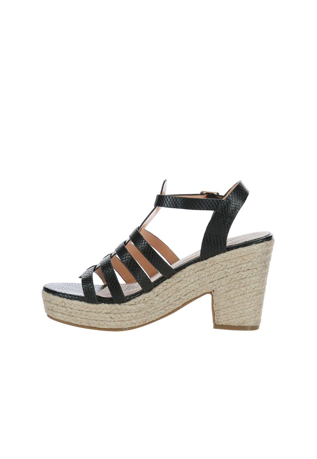 Sandalia Mujer Khan Negro-4