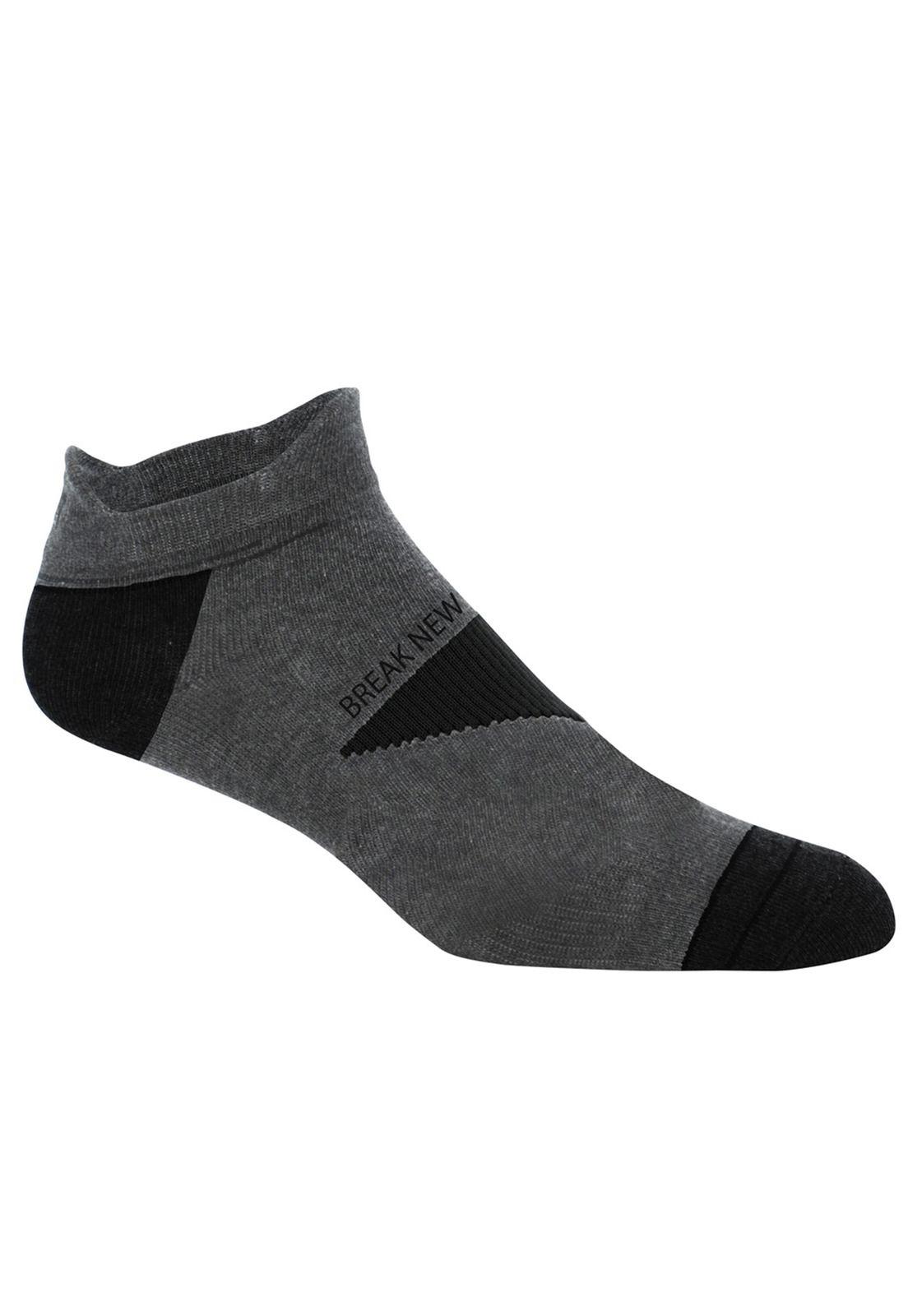Calcetin Hombre Foundation Coolmax Ankle Gris-0